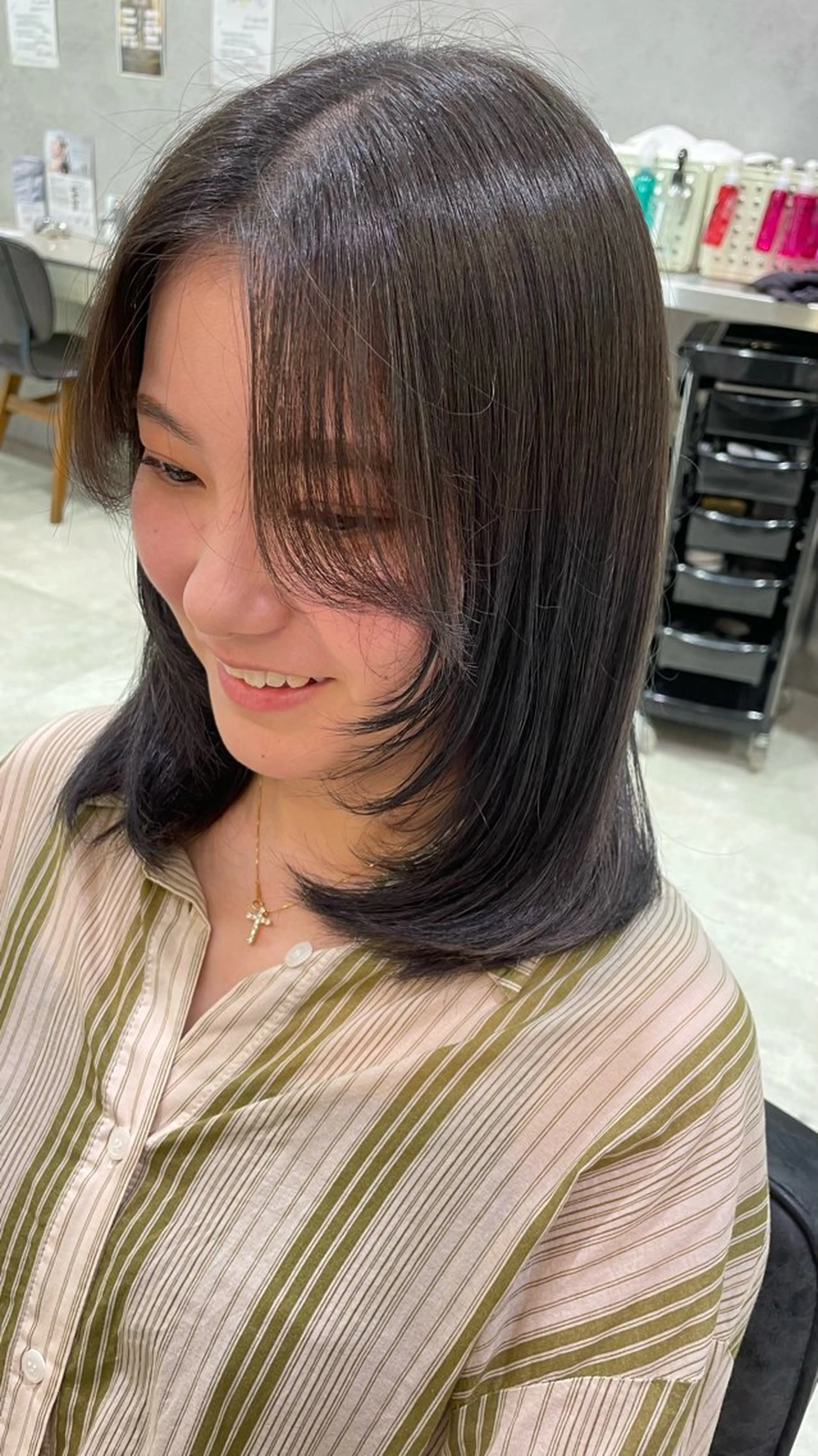 ミディアム カラー 💫骨格診断カット 🌈KAHOのヘアスタイル