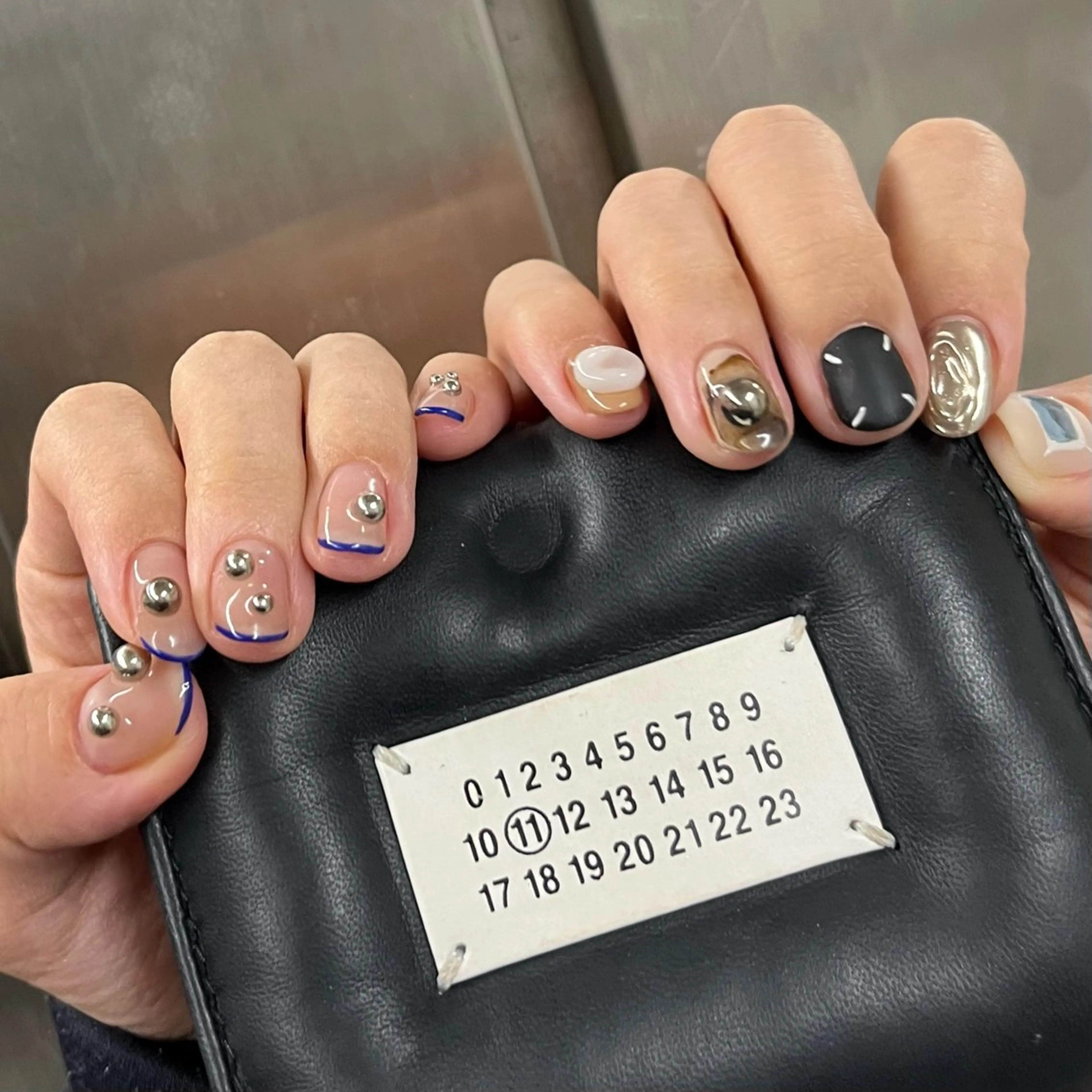 ネイル グリーン ハンドネイル nail salon O (en)所属・vegh. nail/阿波座のネイルデザイン