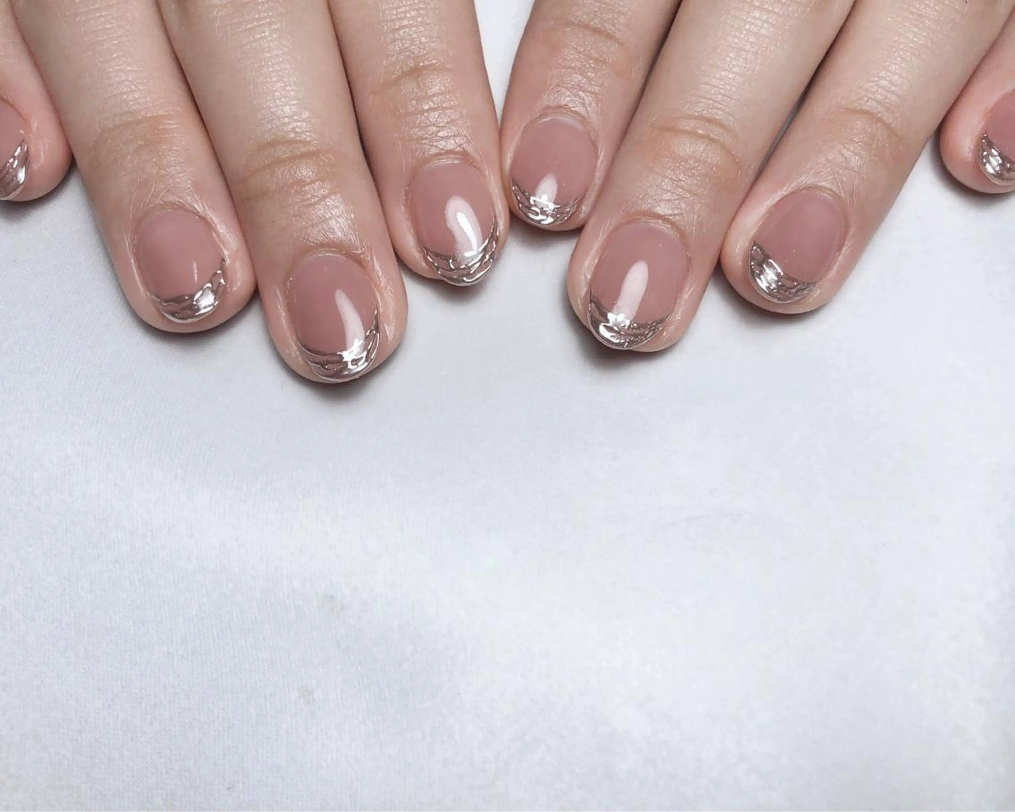 ネイル フレンチネイル ミラーネイル ハンドネイル nail heron所属・saki_ nail heronのその他イメージ