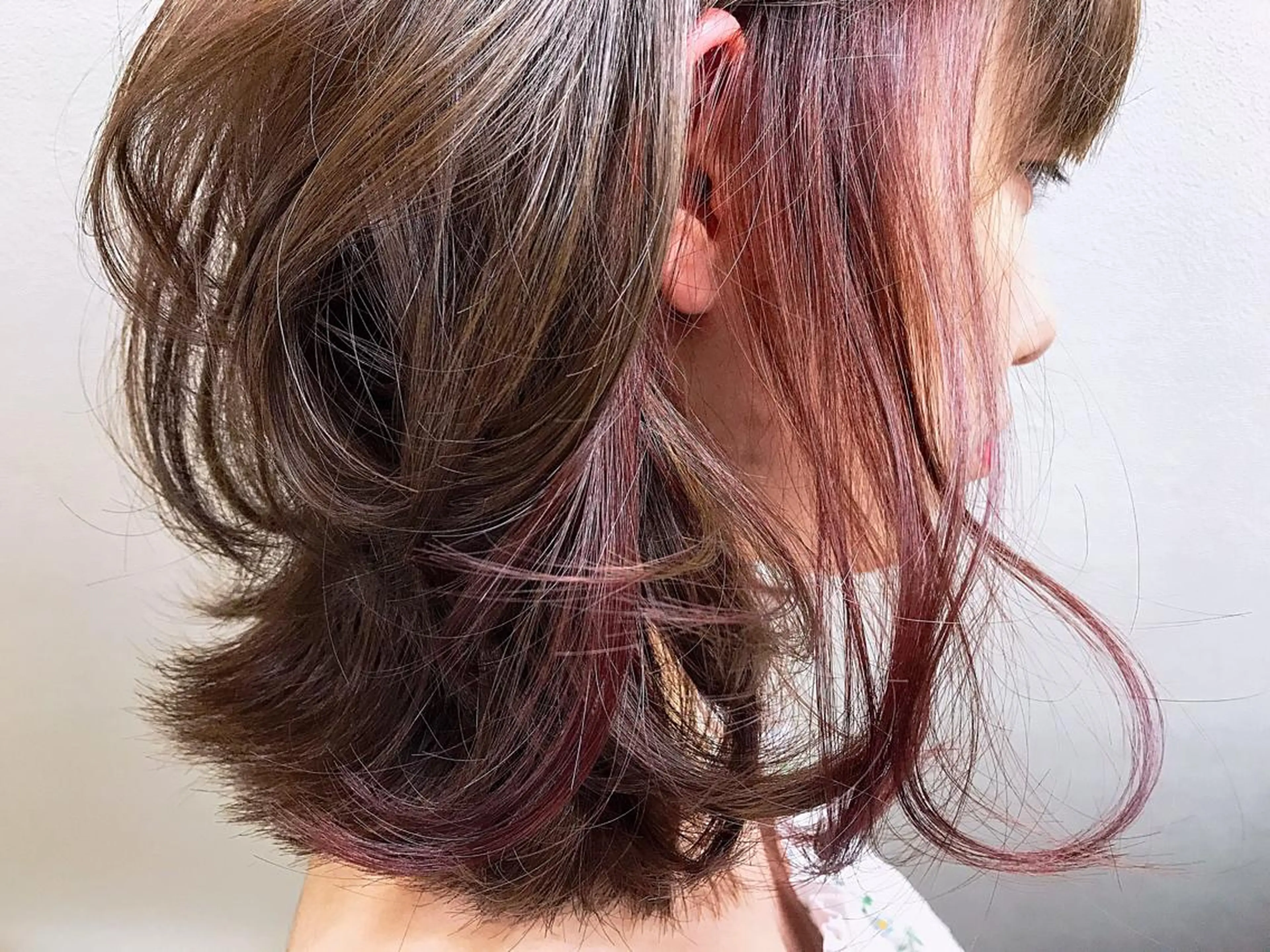 ミディアム カラー トップスタイリスト 藤原 純のヘアスタイル