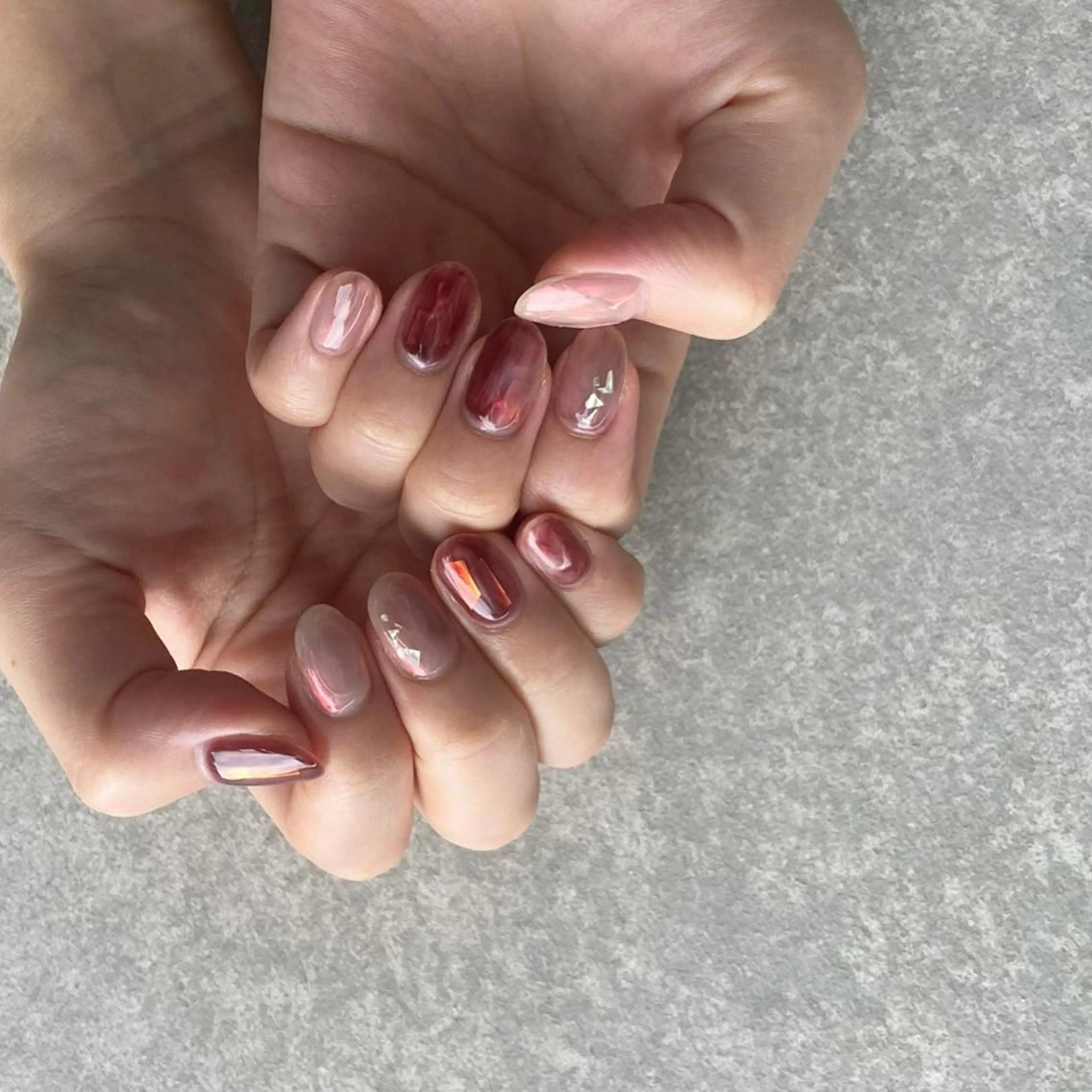 ネイル アートネイル 長さ出し ジェルネイル 氷ネイル・うるうるネイル マットネイル ハンドネイル nail salon Soeurのネイルデザイン