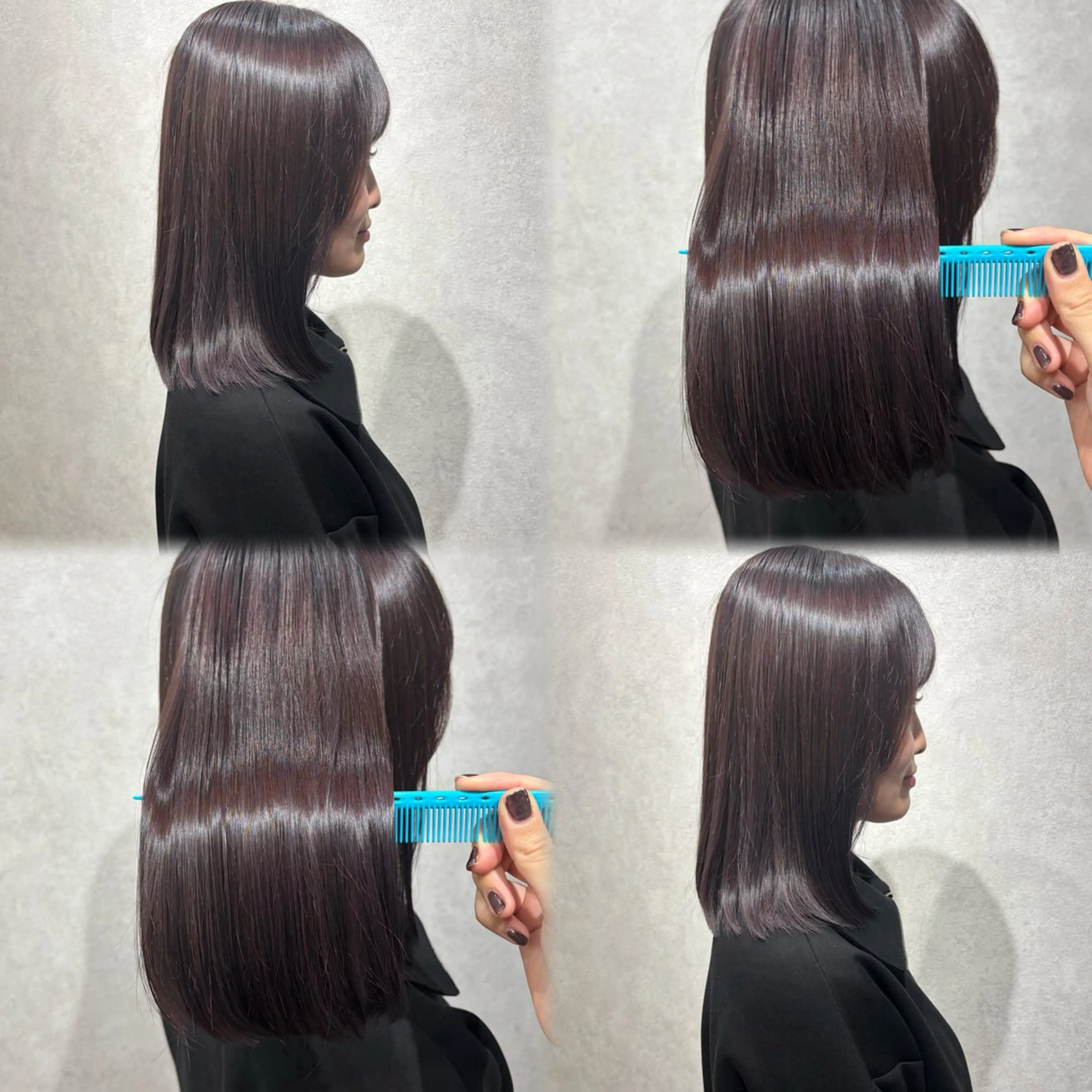 ミディアム カラー 髪質改善/縮毛矯正/ 暖色カラー🎀🪞のヘアスタイル