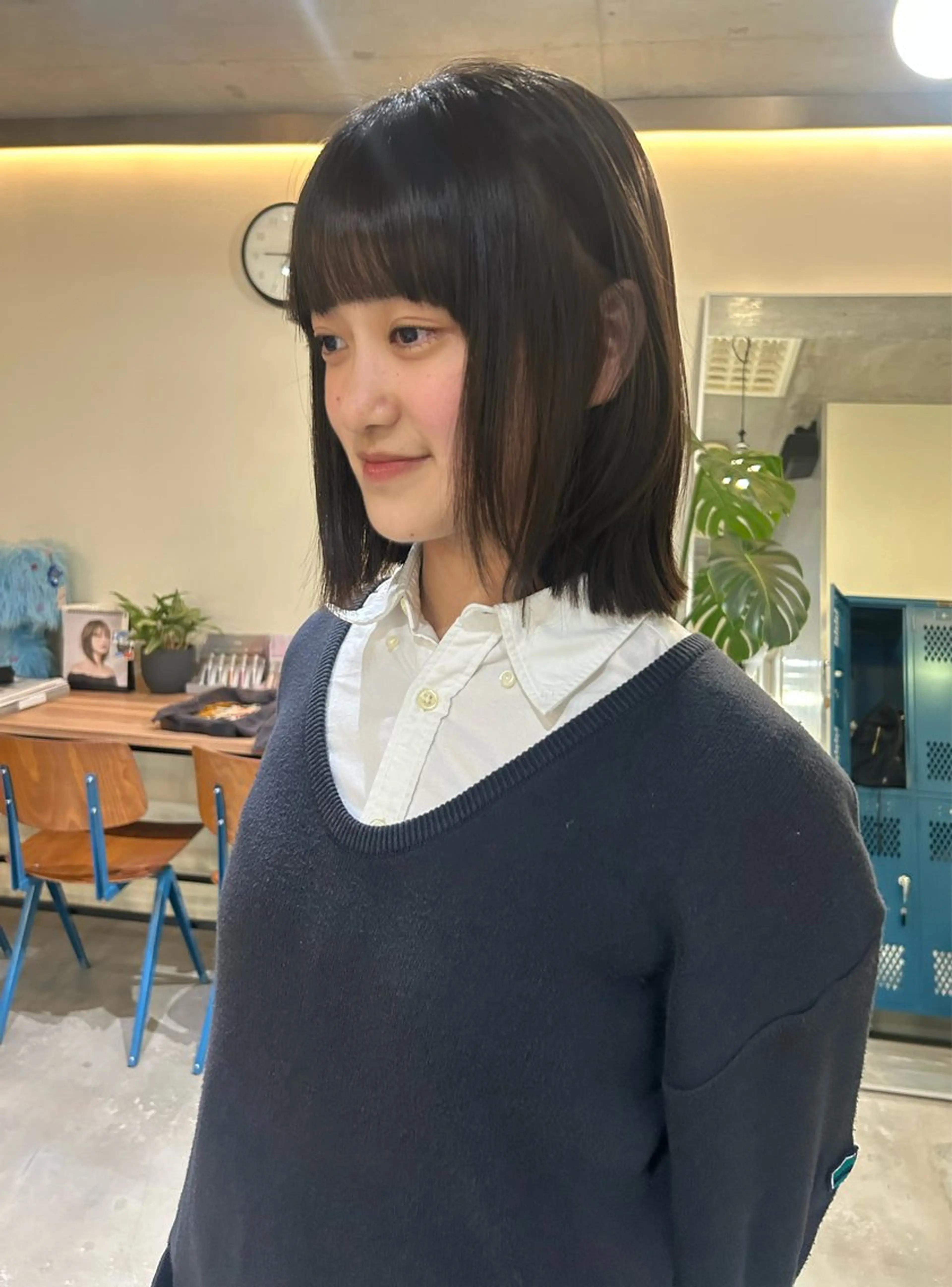 ショート ボブレイヤー ボブ レイヤーカット レイヤーカット/ルー ツカラー/EMIRIのヘアスタイル