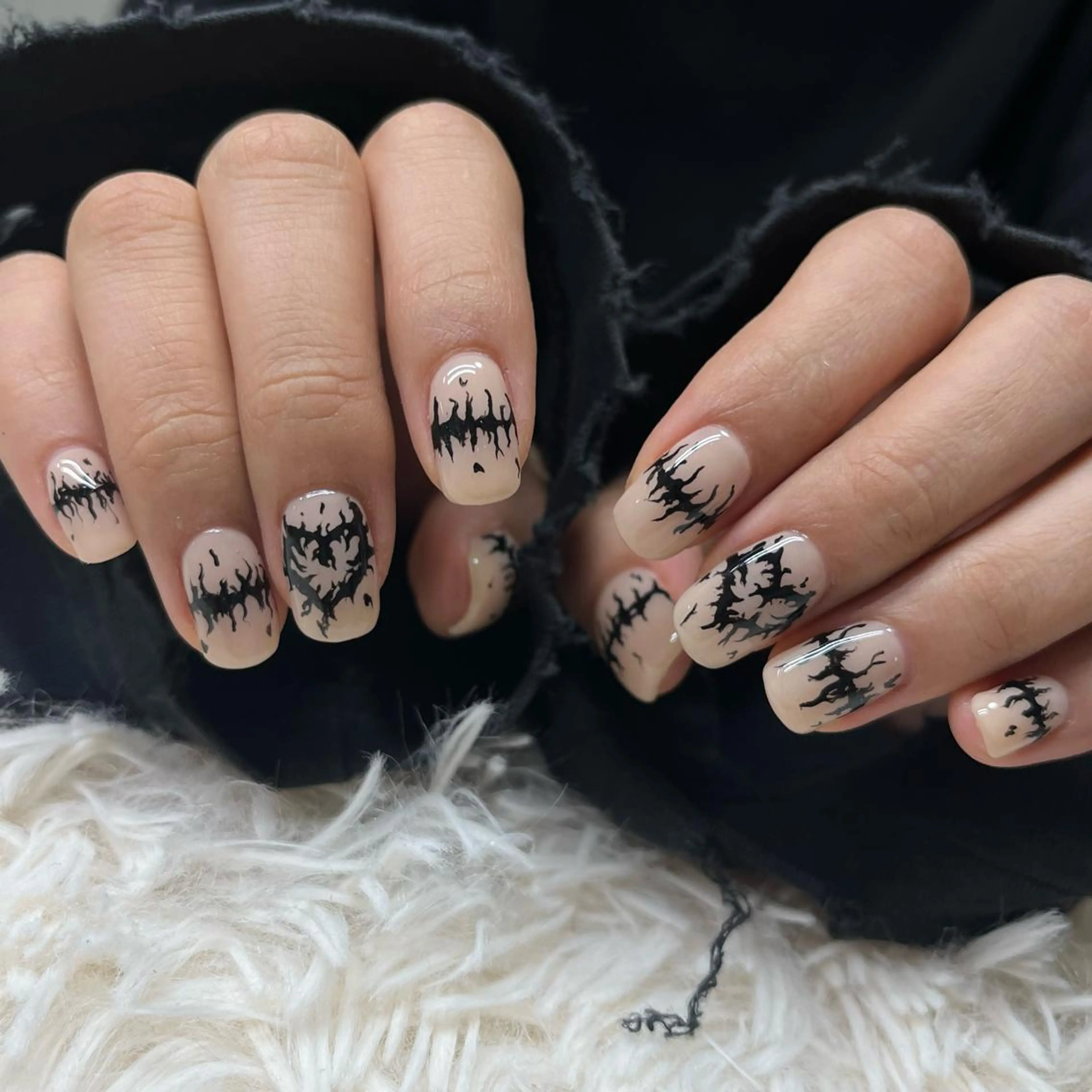 ネイル アートネイル クリアネイル フレンチネイル ジェルネイル ガラスフレンチ 🐕🦺Yappy 💗A-tanのネイルデザイン