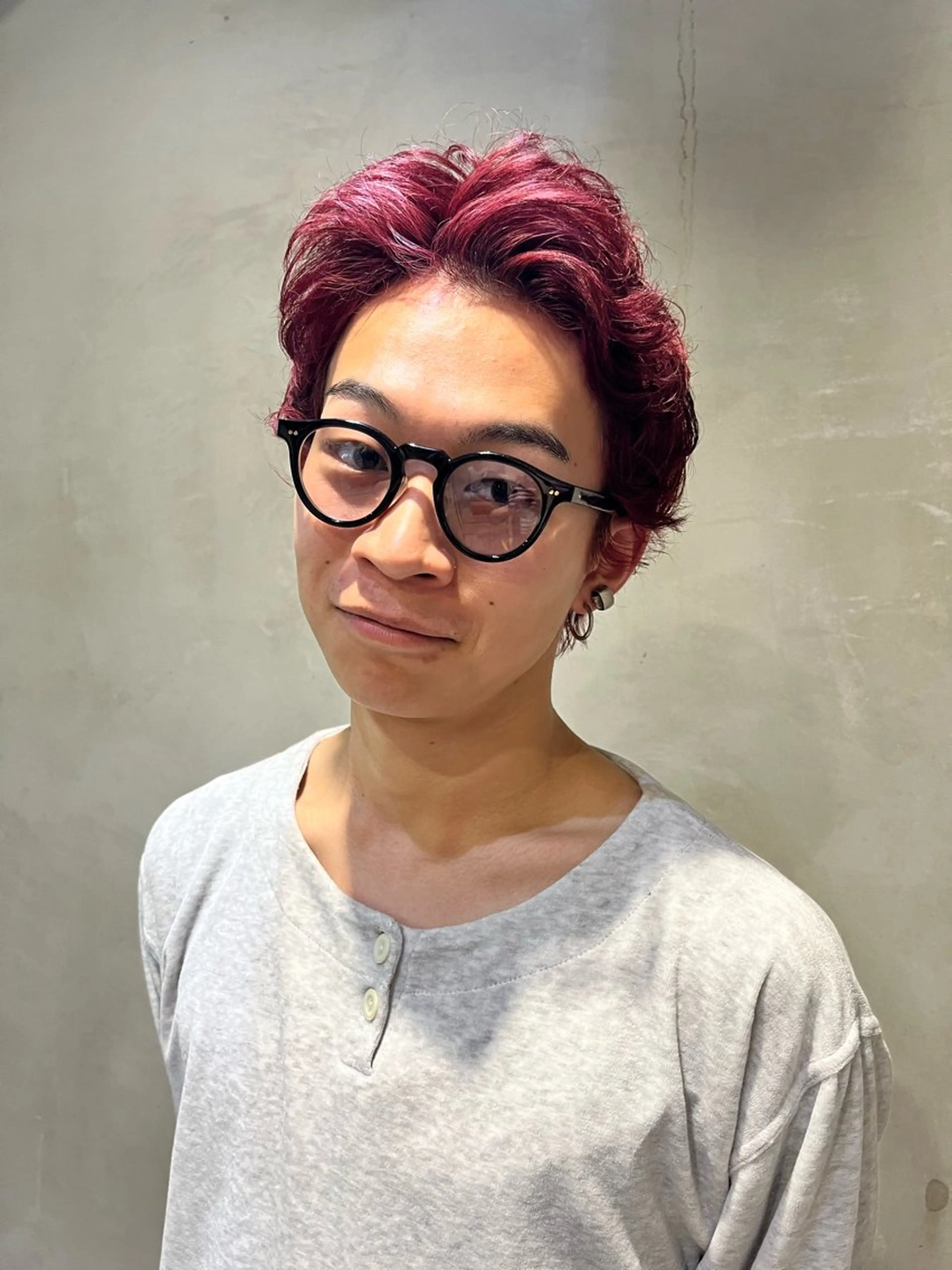 ショート カラー メンズ ヘアカラー トリートメント ヘッドスパ ヘアセット 🤎垢抜けベージュ カラー🤎ハヤトのヘアスタイル