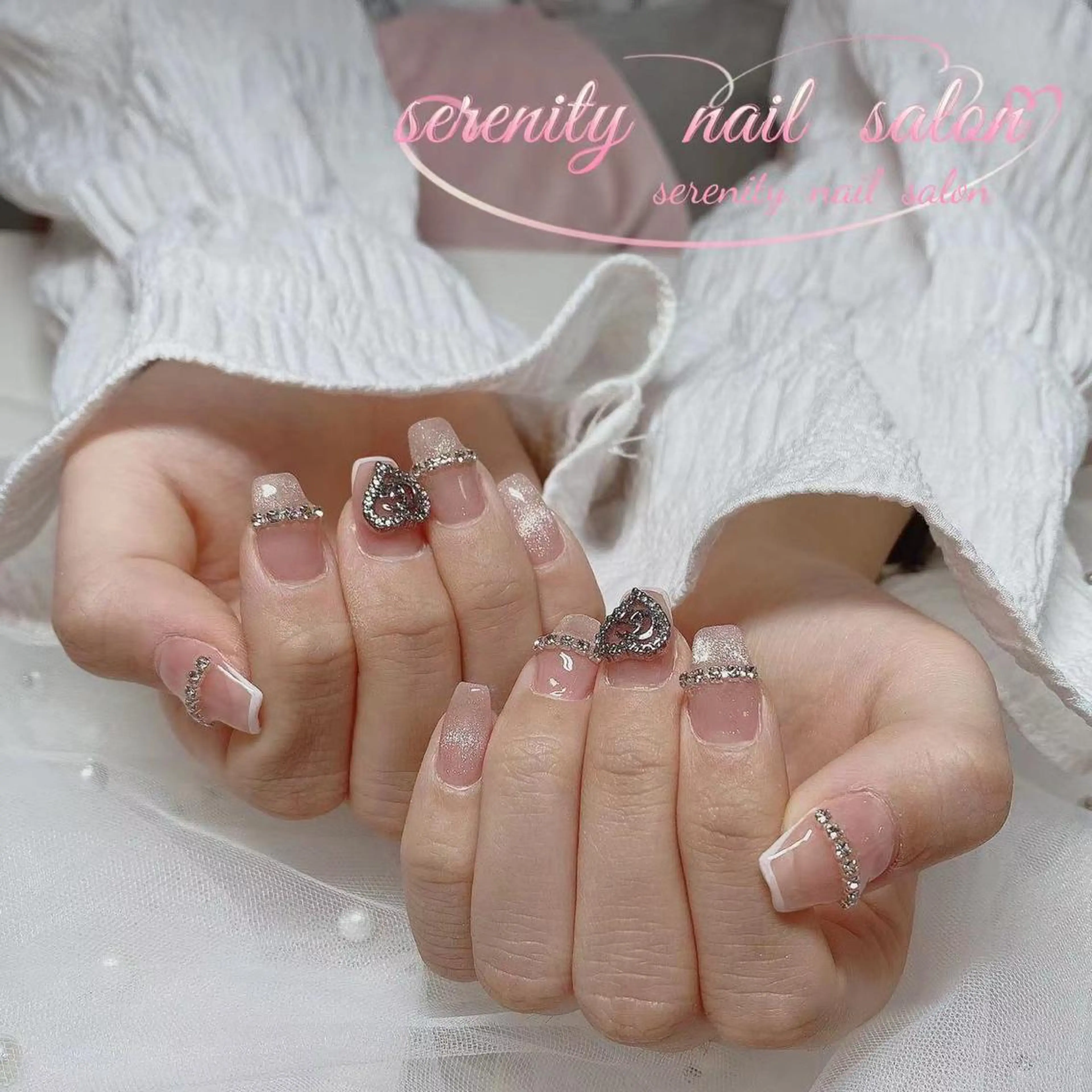 ネイル ハンドネイル ハンドケア ✨Serenity ワンホンネイルのネイルデザイン