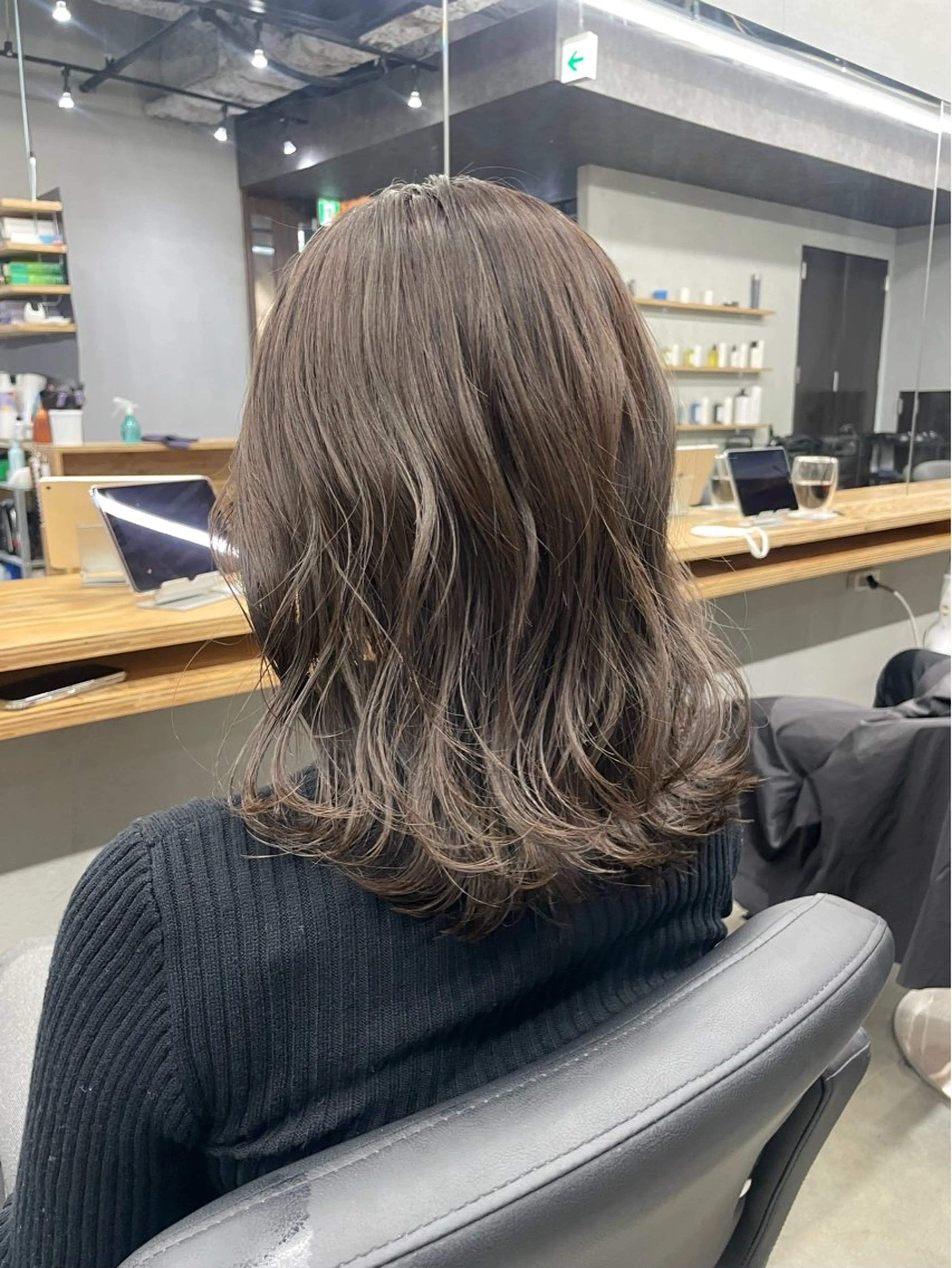 ミディアム カット ヘアカラー トリートメント ひより ／Nのヘアスタイル