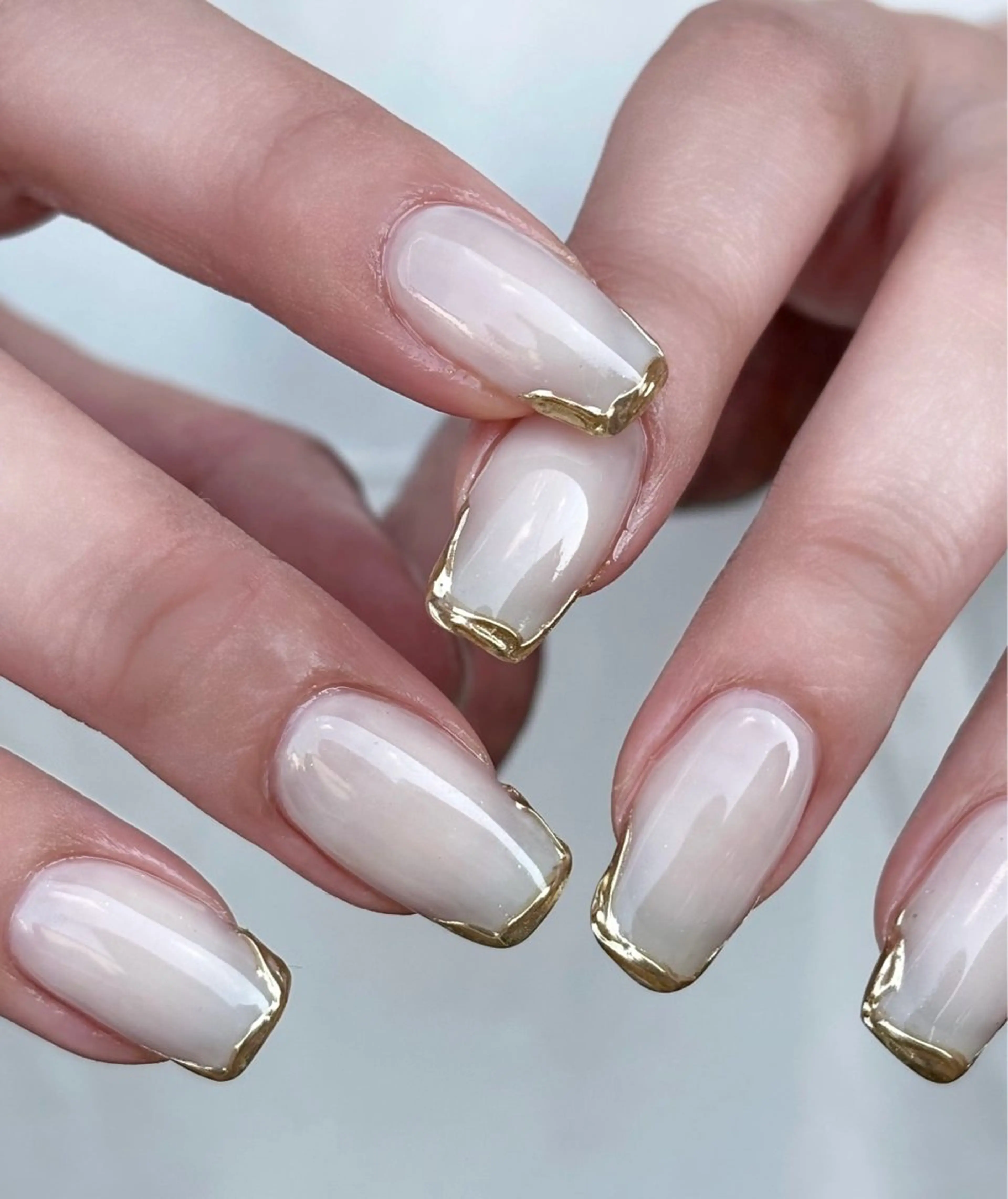 💍定番人気のミラーフレンチ♢新規様ジェルオフ無料ドライケア込み♢パラジェル追加🉑当日ご予約🉑マグネット追加🉑の写真