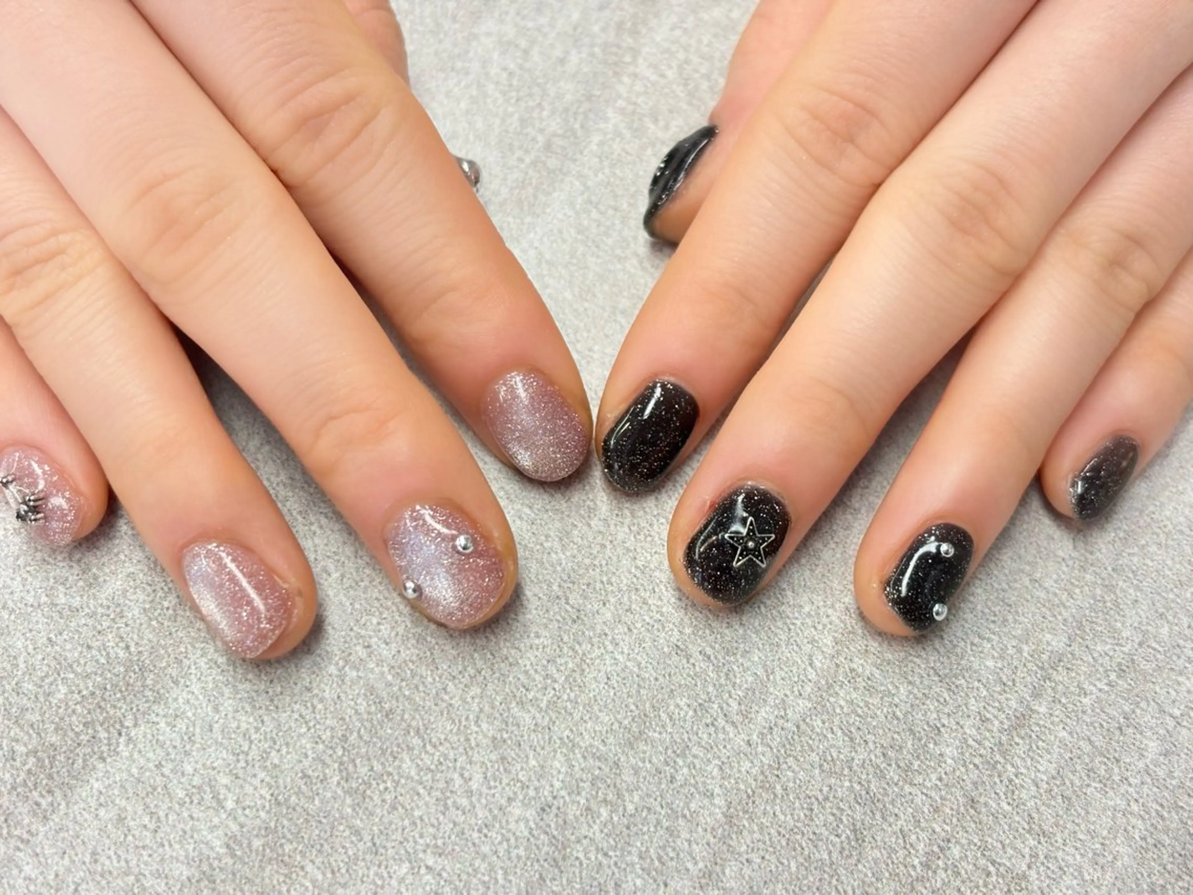 ネイル フラッシュネイル フラッシュマグ ピンク ワンホンネイル LORAN Lim所属・LORAN Lim Rinのネイルデザイン