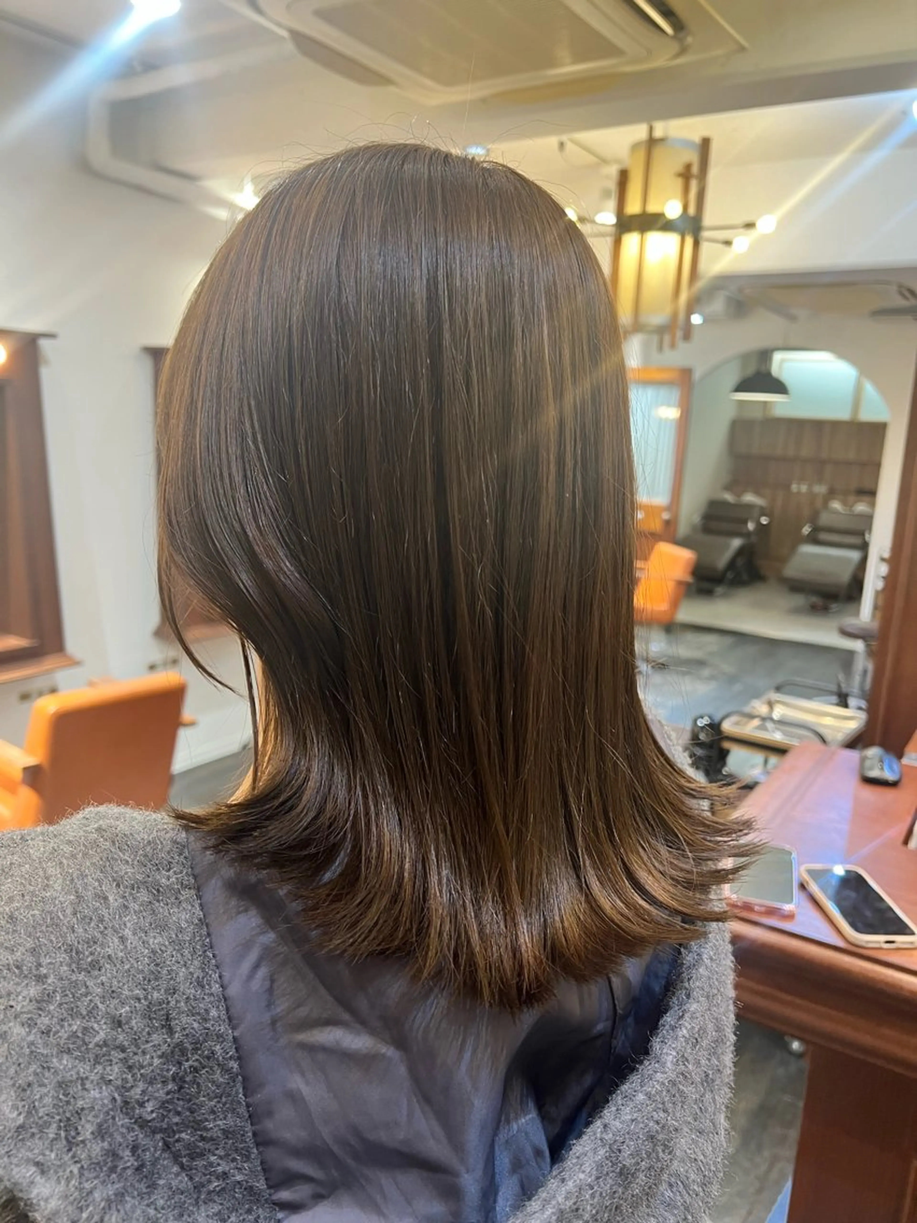ミディアム ヘアカラー トリートメント kenshin/艶髪 /似合わせカットのヘアスタイル