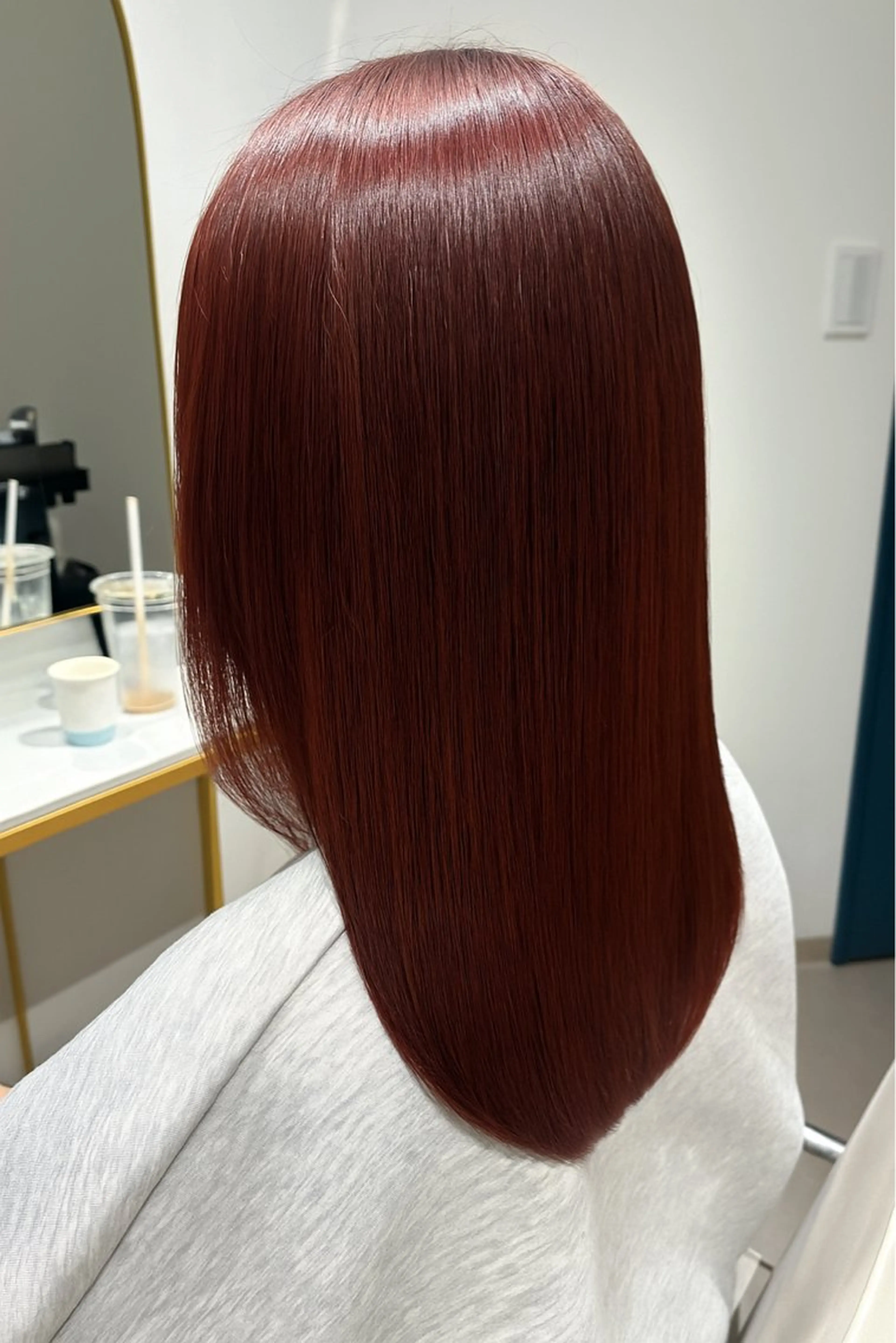 ミディアム ボブレイヤー ミディアムパーマ ミストバング ボブ ハイライト ヘアカラー 縮毛矯正 トリートメント The Apartment of Solon Citta 船橋609所属・髪質改善/美髪/個室 /マンツーマン/ハラのヘアスタイル
