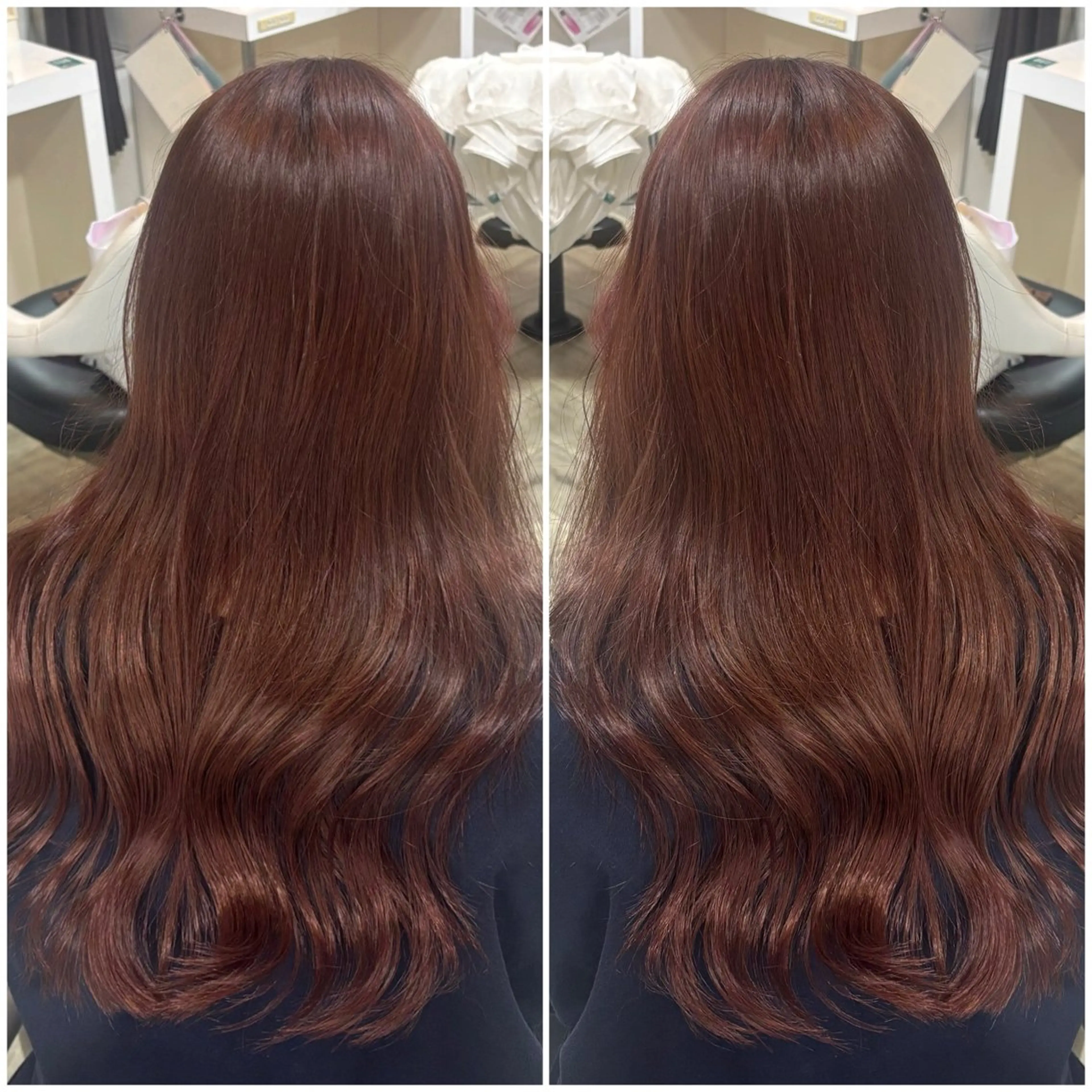 ロング ヘアカラー トリートメント 宮島 梨央のヘアスタイル