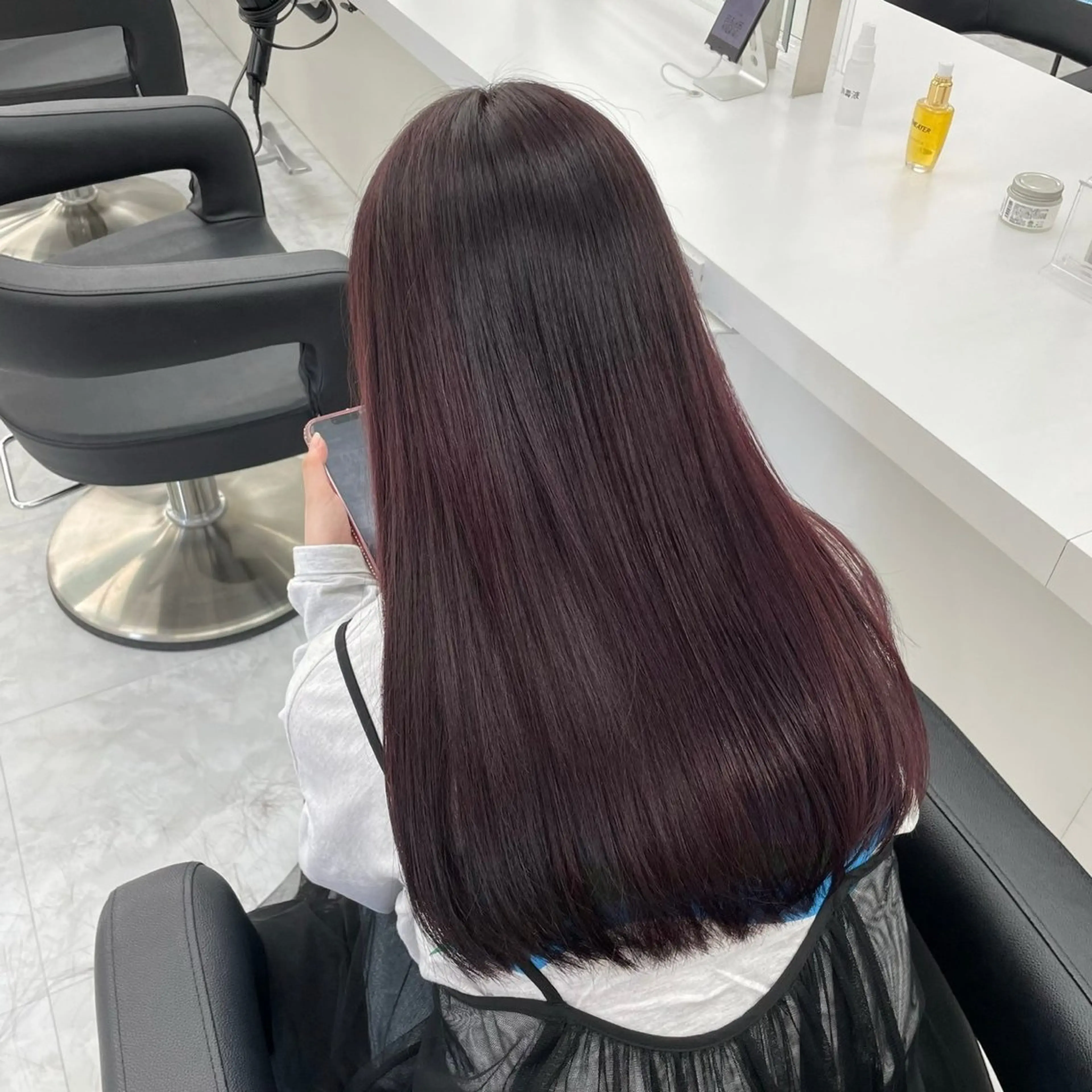 ロング カラー kazuki🍑韓国 トレンド暖色🫗のヘアスタイル