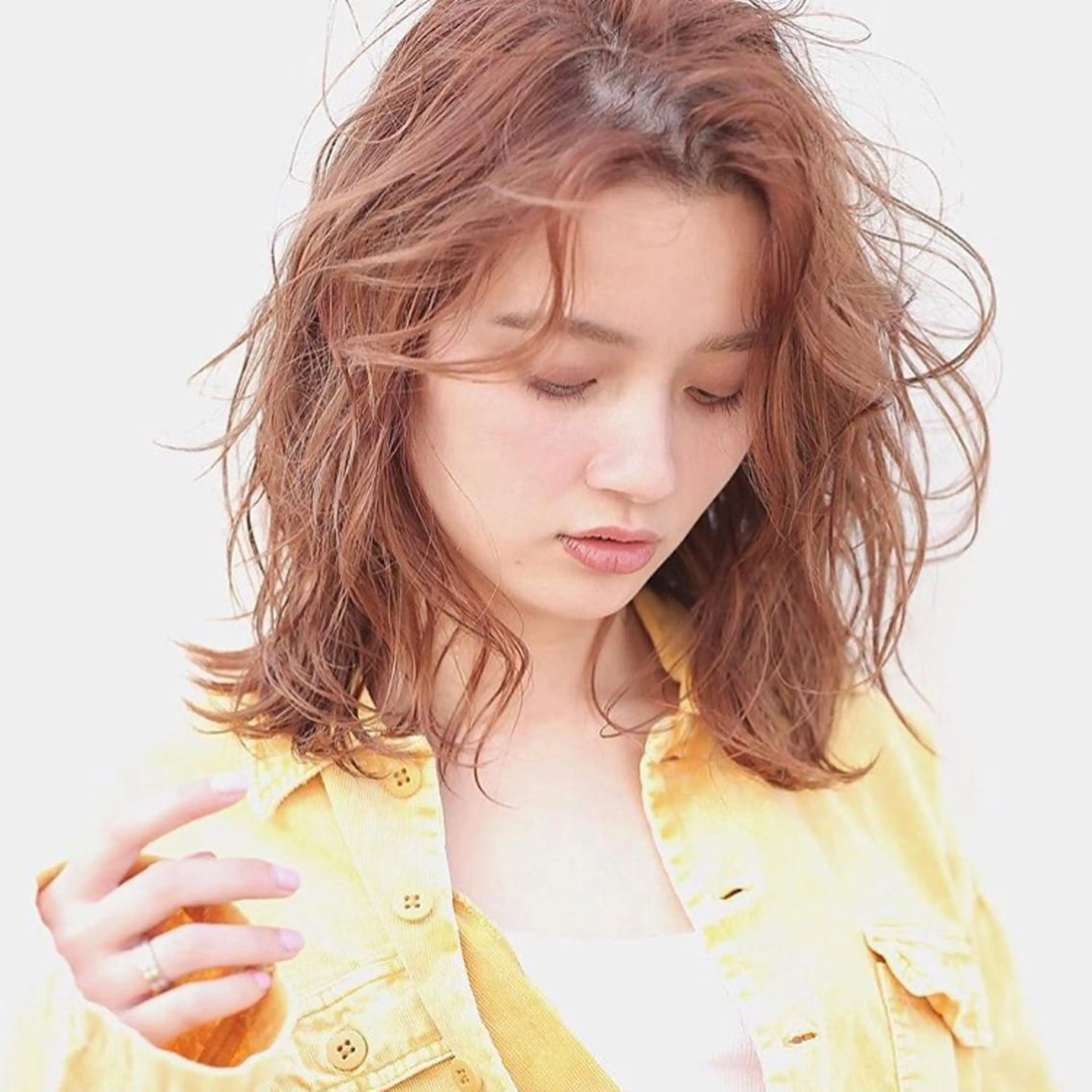 セミロング カラー 下北沢 soiのヘアスタイル