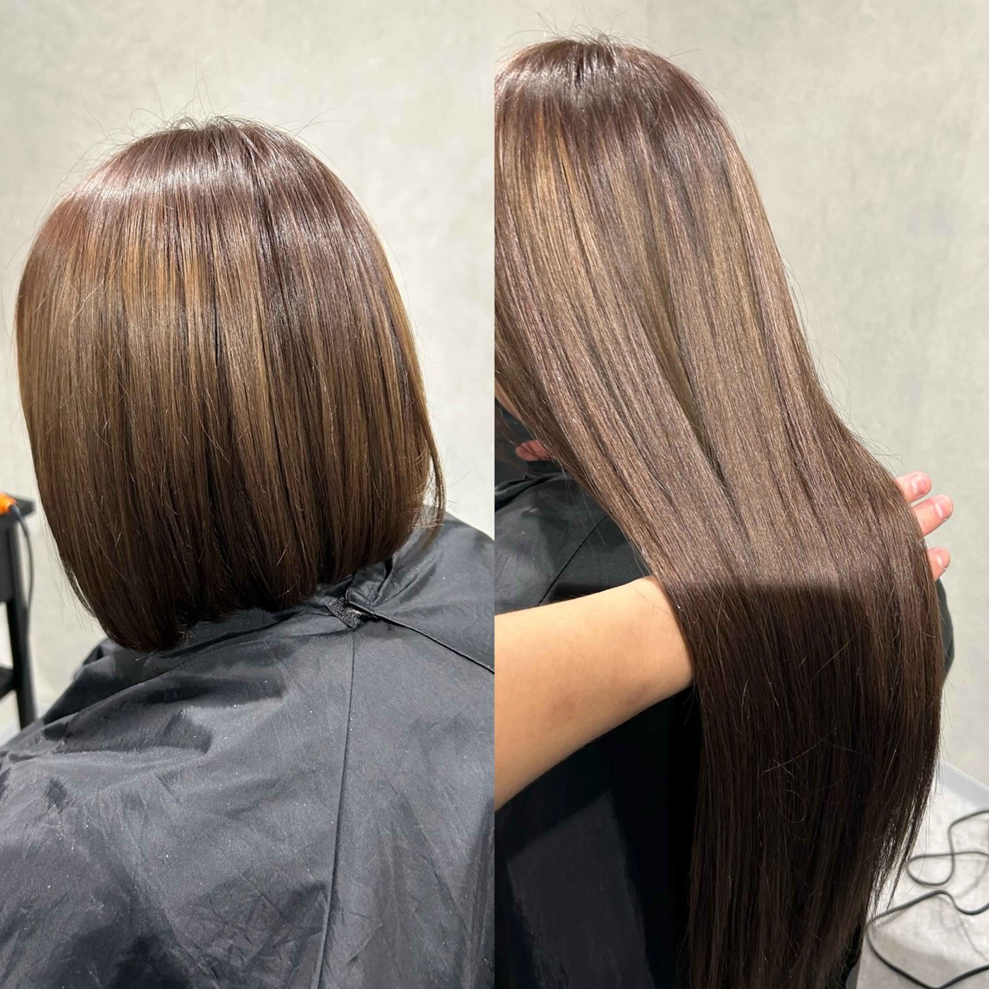 ロング シールエクステ ボブ エクステ ロング alpha. カラーエクステ下妻のヘアスタイル