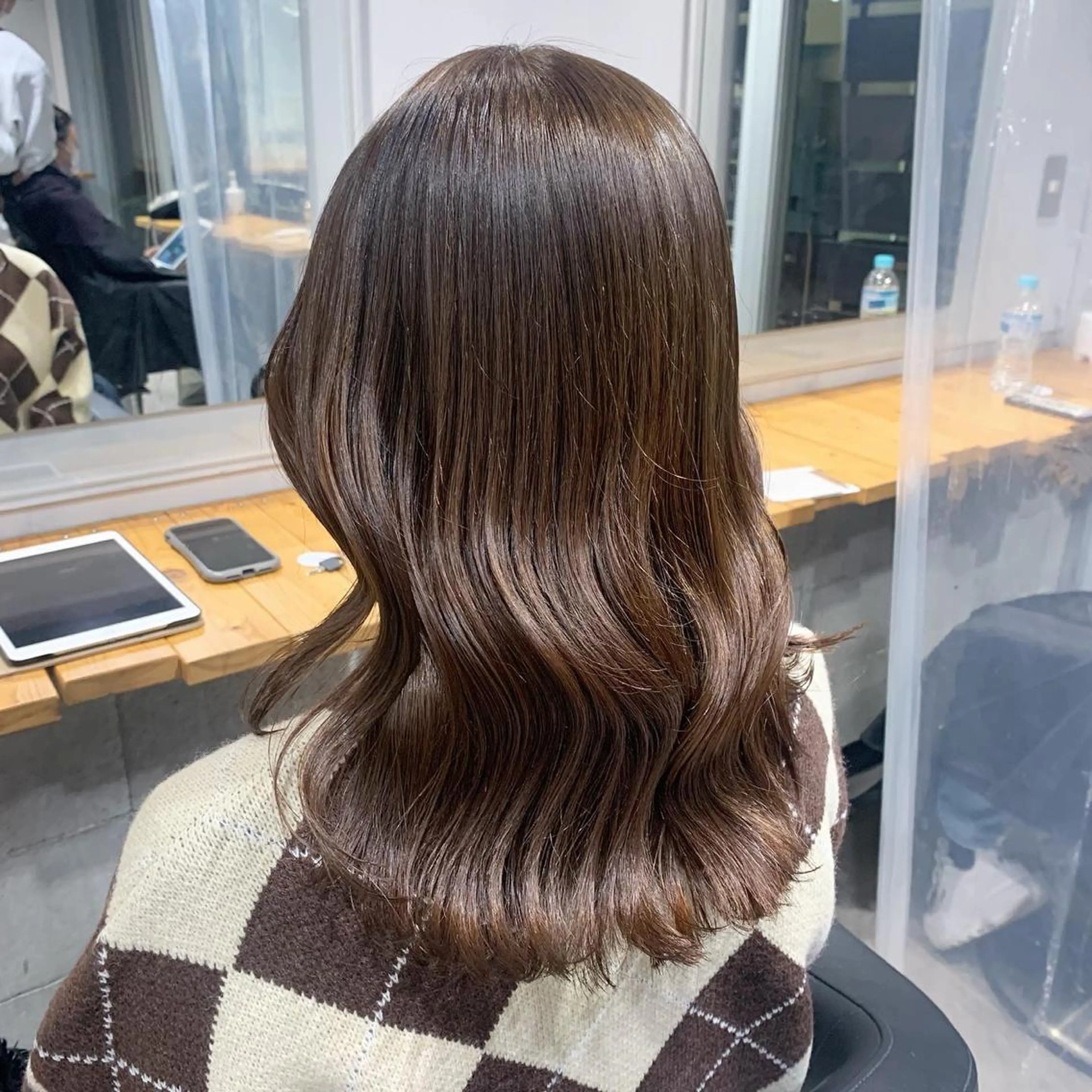 ロング ヘアカラー トリートメント NANAMI🩵 大人可愛い韓国ヘアのヘアスタイル