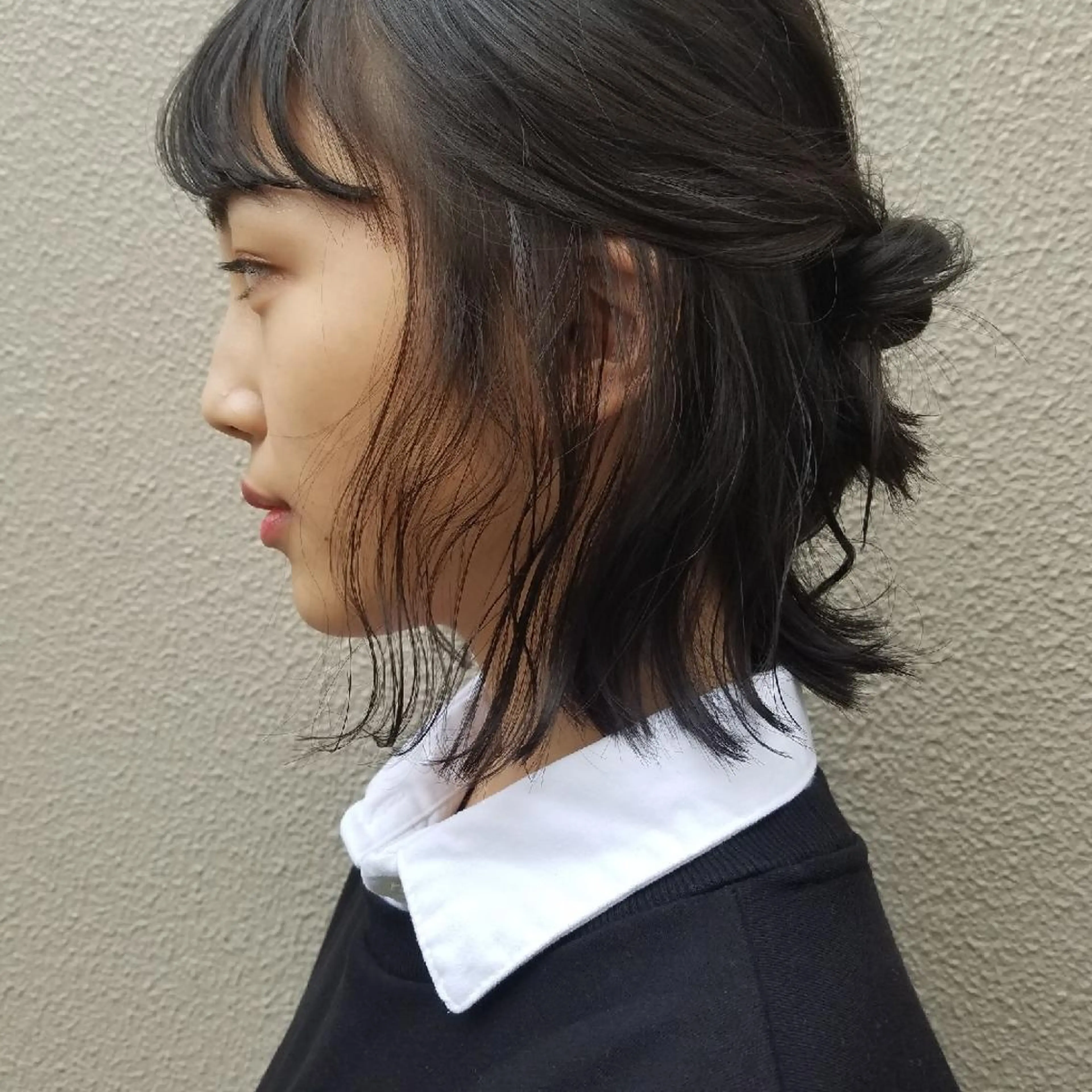 ミディアム Musiiik ホンダリサコのヘアスタイル