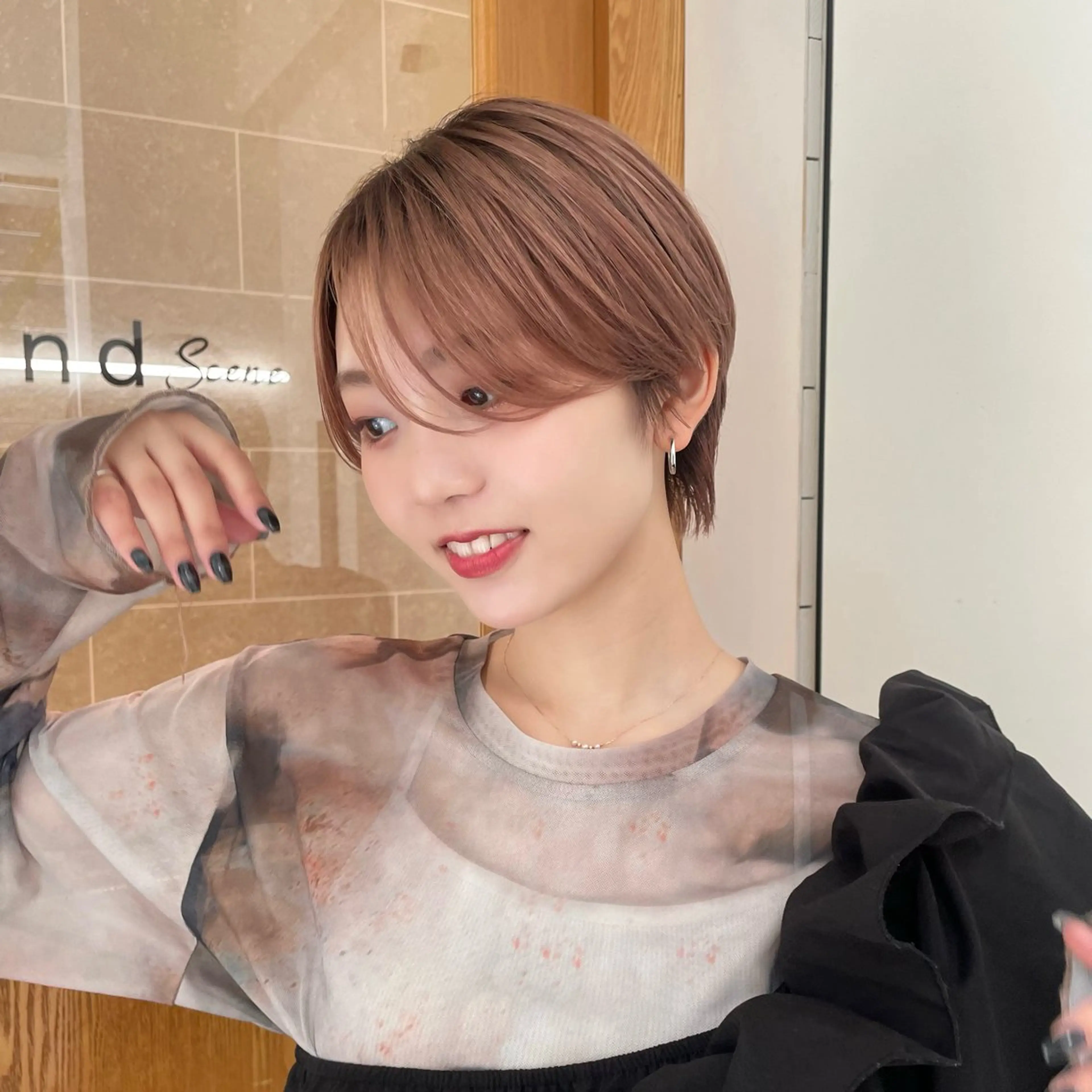 ショート ショート🩵 なりたみゆうのヘアスタイル