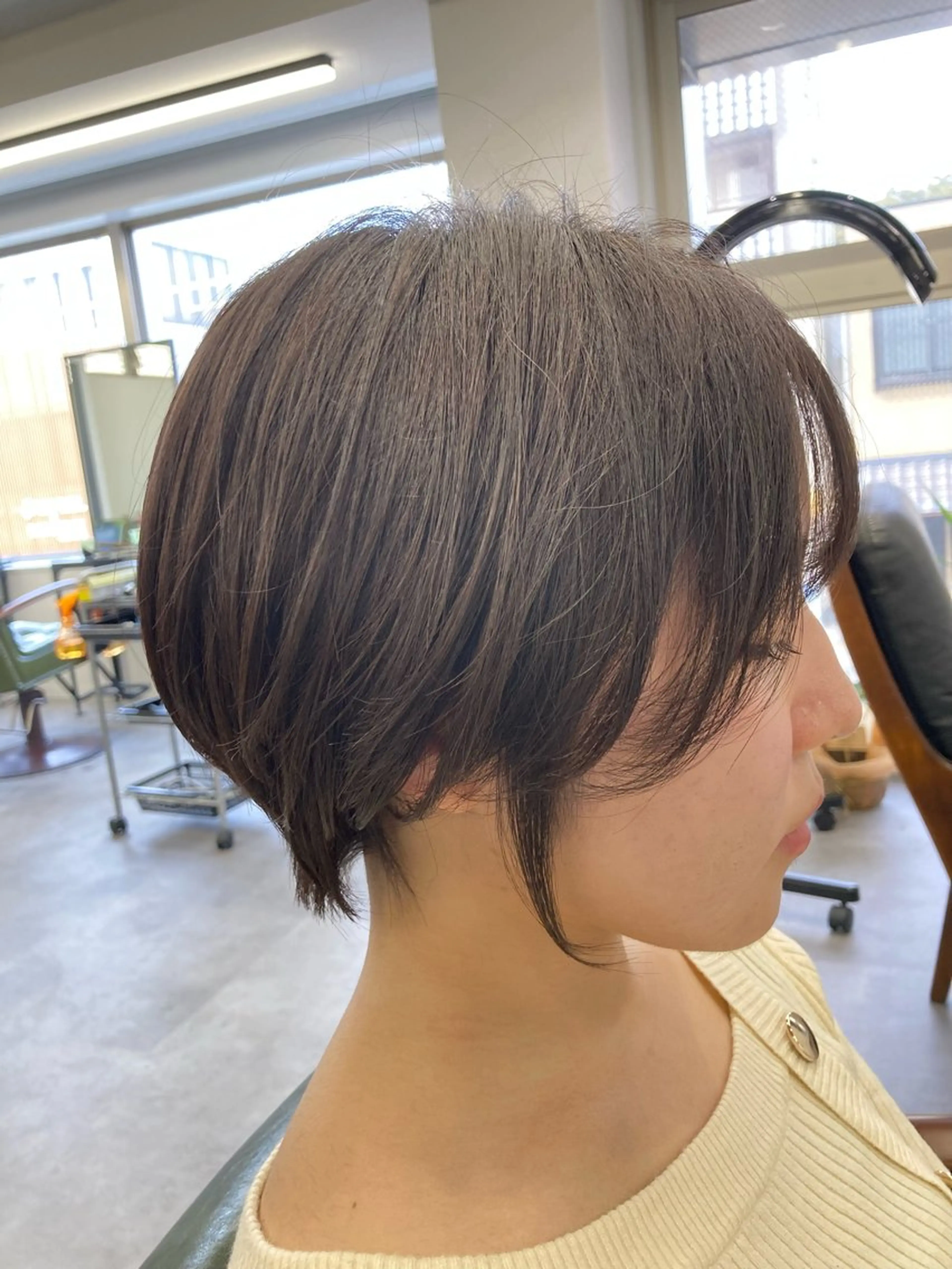 ショート カラー ショートヘア カット ヘアカラー トリートメント SHAFT Ieiriのヘアスタイル
