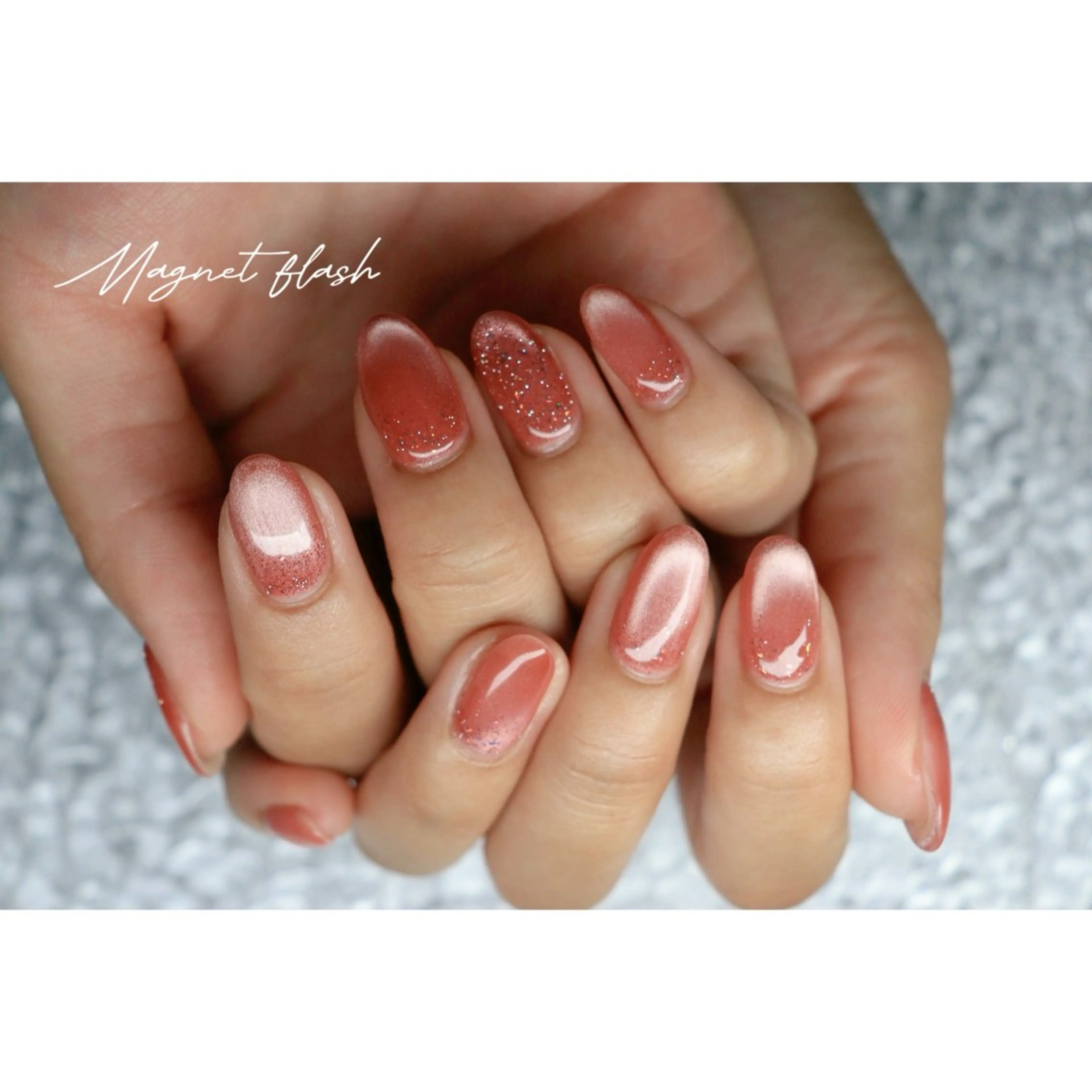 ネイル フラッシュネイル マグネットネイル ハンドネイル ハンドケア mapple nailのネイルデザイン