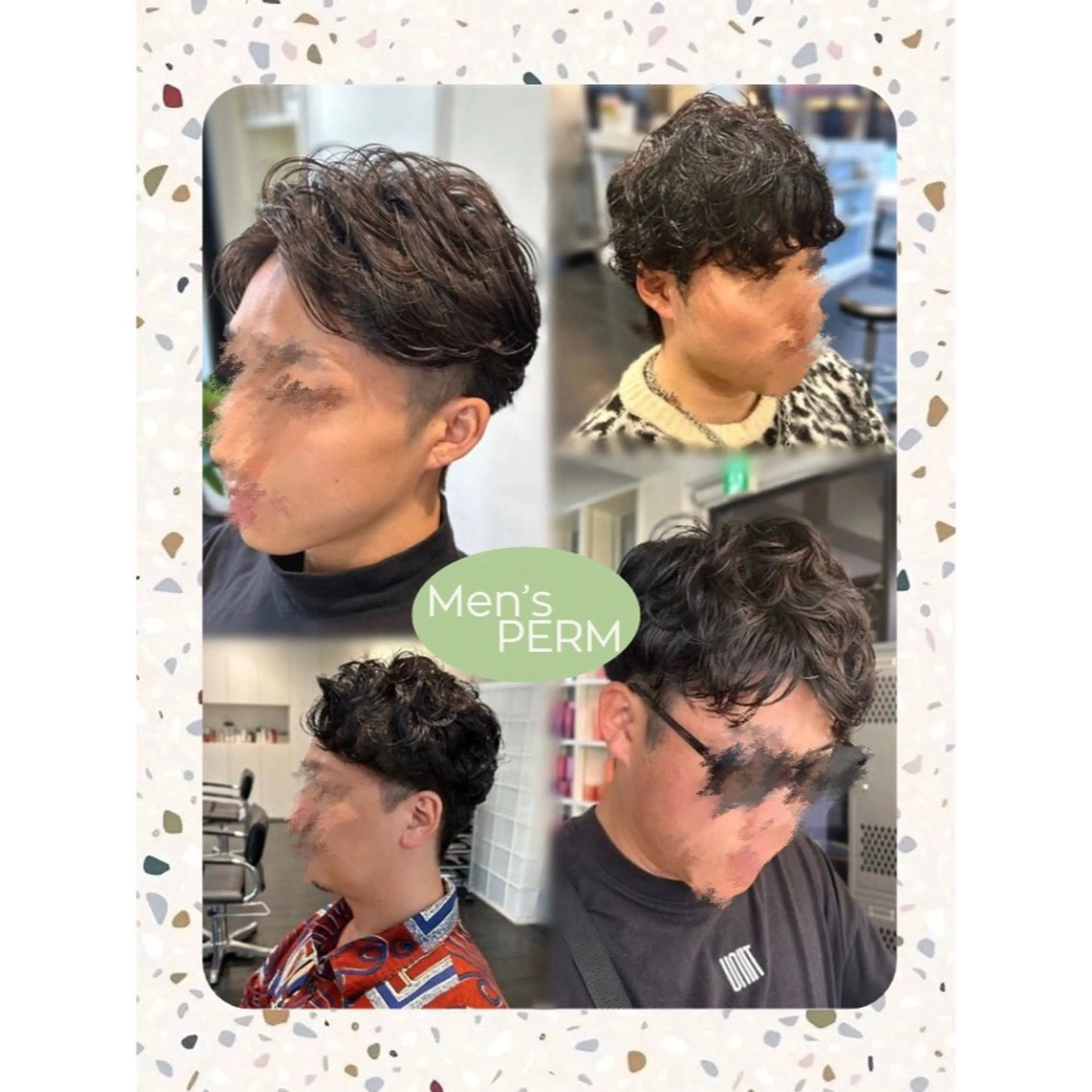 ショート パーマ メンズ カット パーマ Mplus  二子玉川所属・◎鹿嶋◎暖色ｶﾗｰ /ﾒﾝｽﾞﾊﾟｰﾏのヘアスタイル