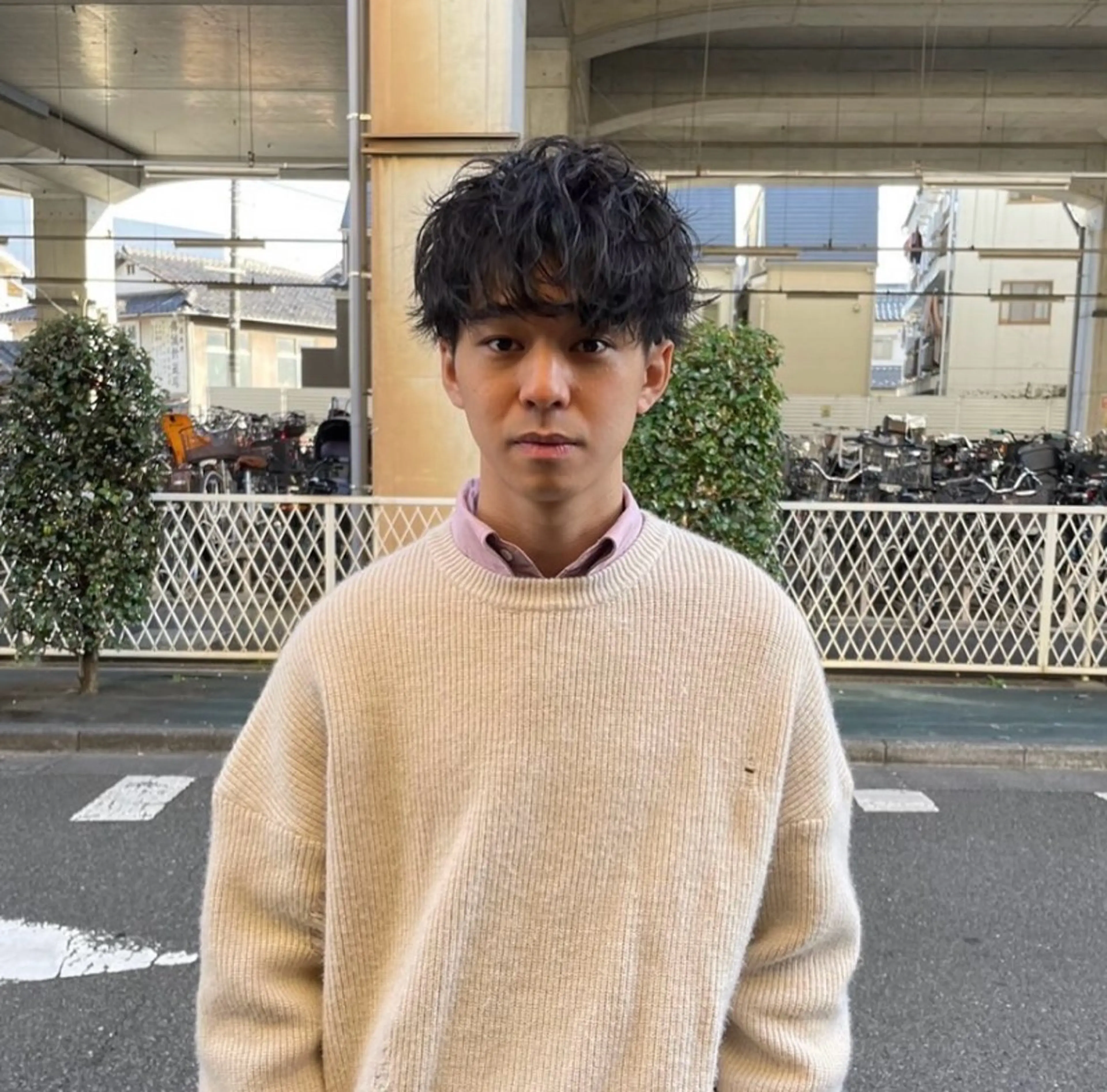 メンズ限定💜カット+ナチュラルパーマの写真