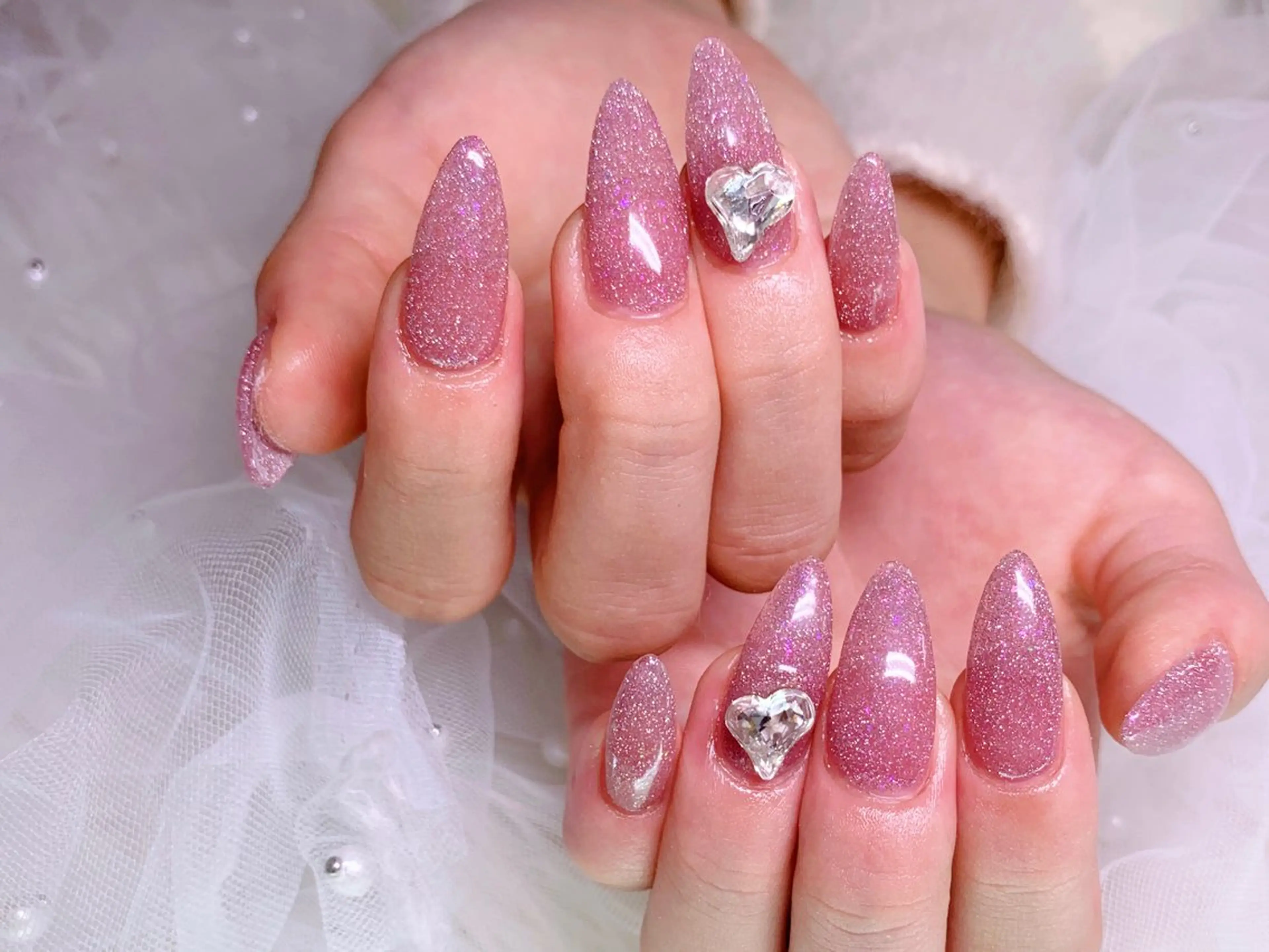 ネイル 韓国ネイル ロングネイル 春ネイル ワンホンネイル 冬ネイル H'ami nail salon所属・ハミネイルサロン ハナのネイルデザイン