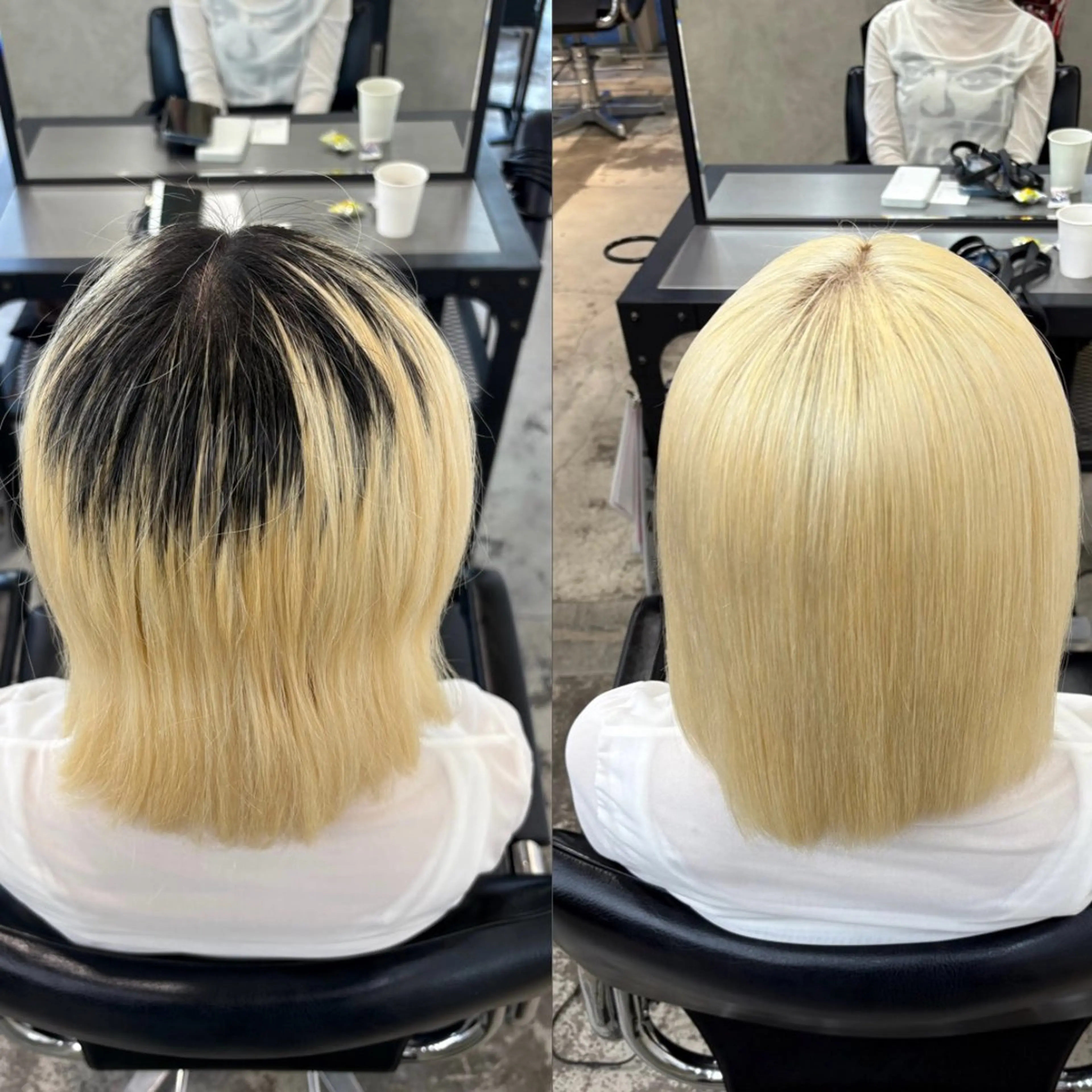 ロング カラー ヘアカラー トリートメント ハイトーン×デザイン 🪽🫧HIKARIのヘアスタイル