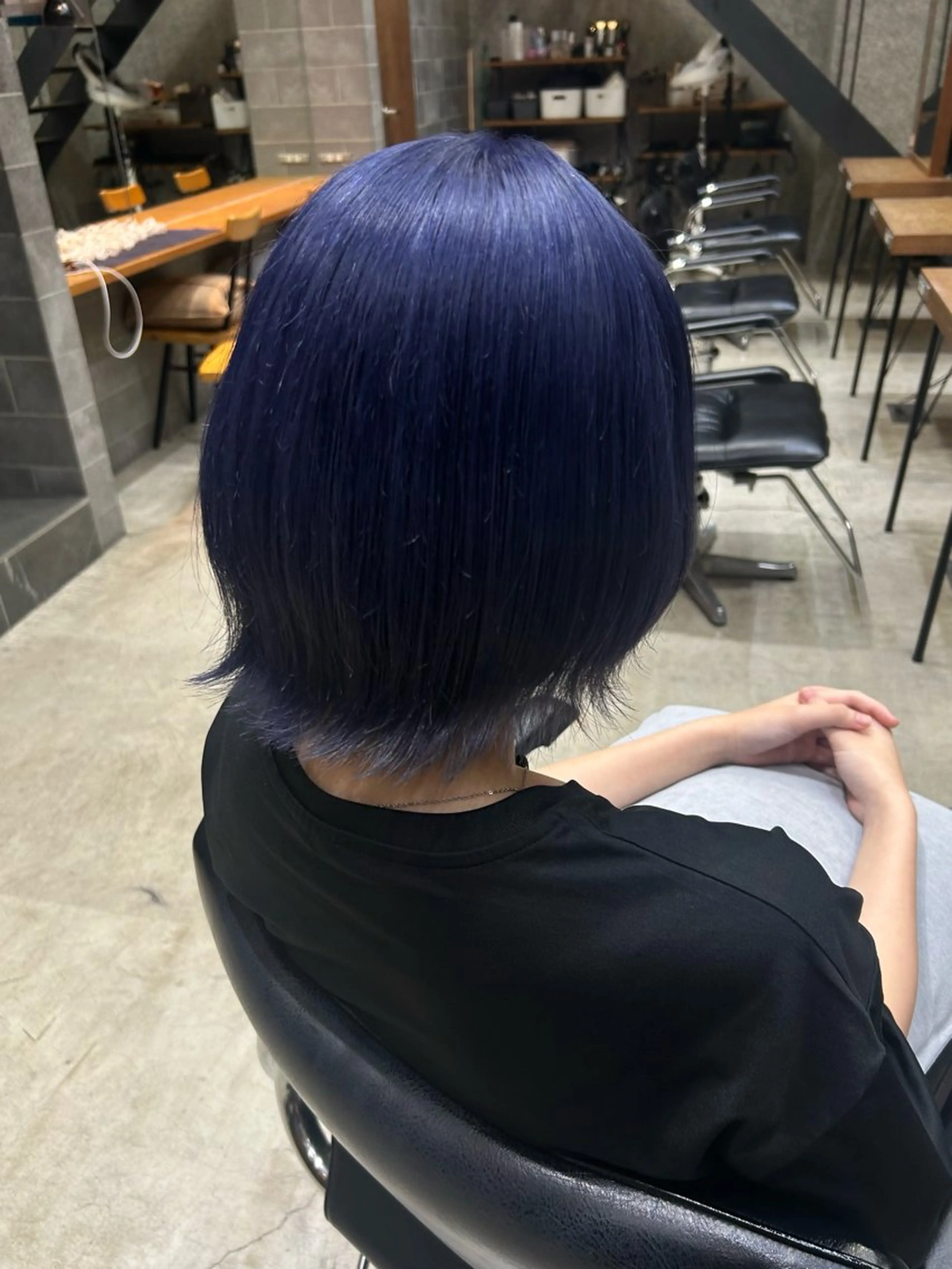 ショート カラー ブルーカラー ヘアカラー 🎀艶ハイトーン特化 セナ🎀のヘアスタイル