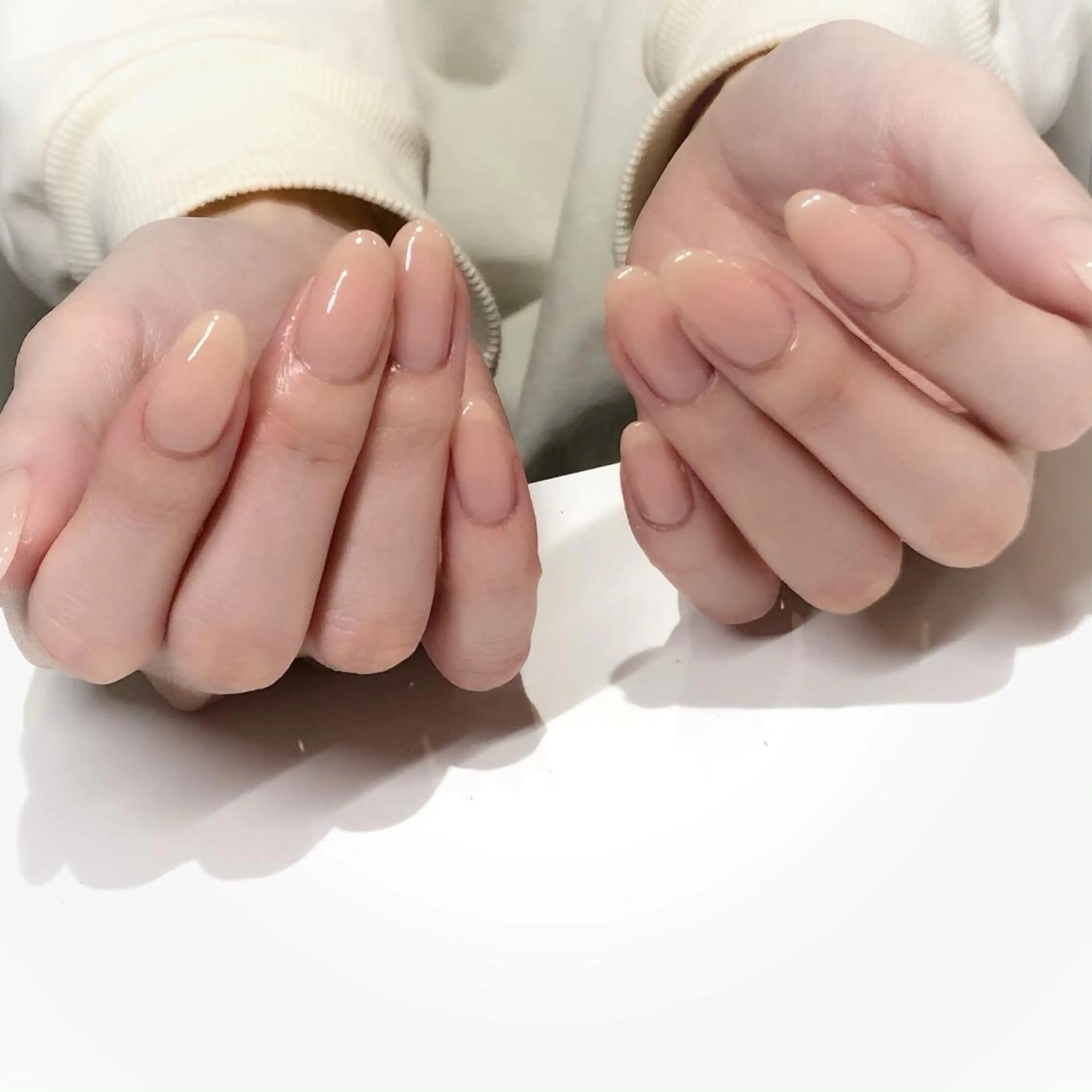 ネイル ジェルネイル オフィスネイル ワンカラーネイル パラジェル AinaShareSalon所属・Yui＊Aina ShareSalonのネイルデザイン