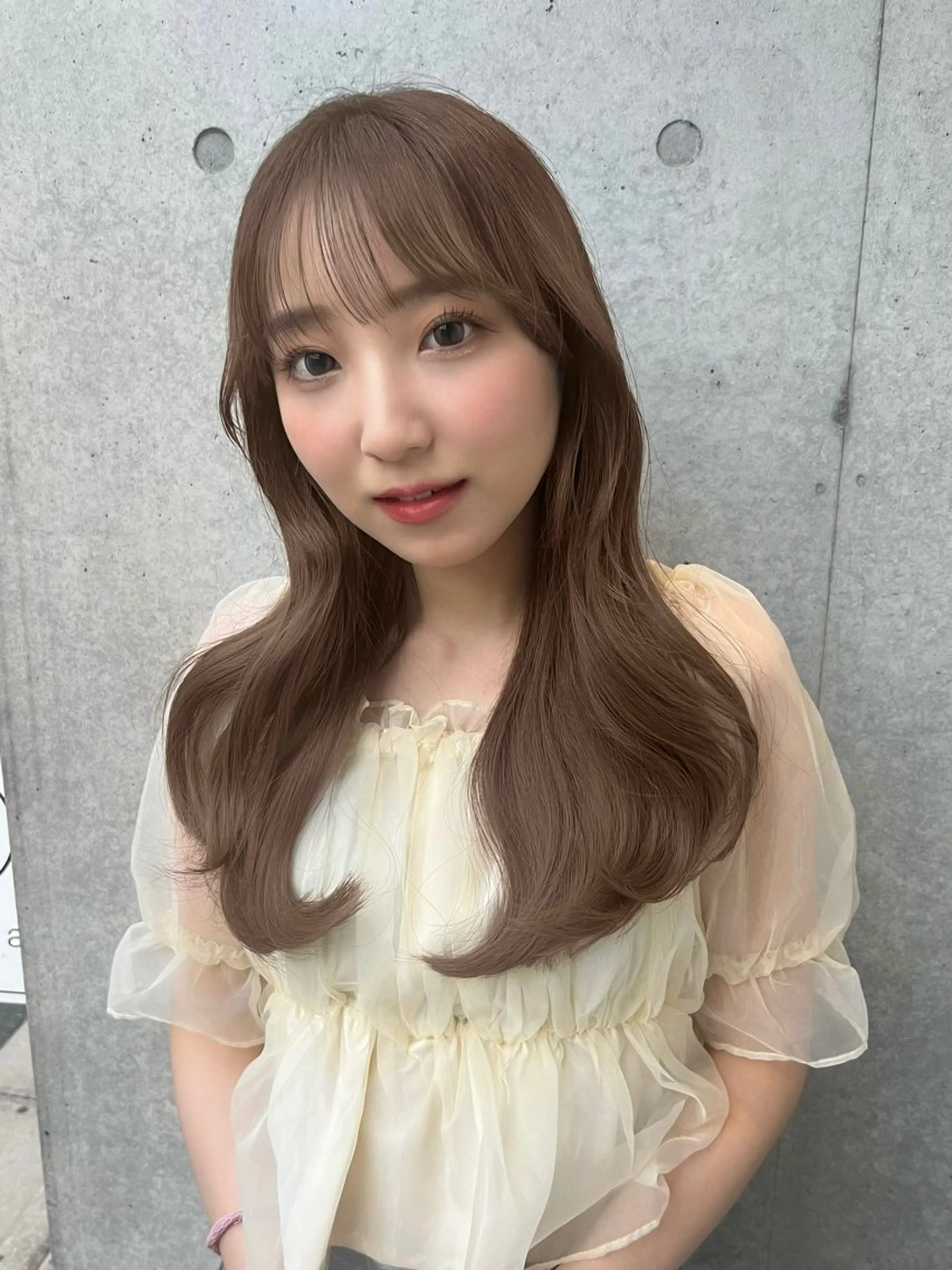 ロング カラー ブリーチ ケアブリーチ ダブルカラー ブリーチなしカラー レイヤーカット ヘアカラー トリートメント 【表参道】レイヤー/ 透明感/Wcolorのヘアスタイル