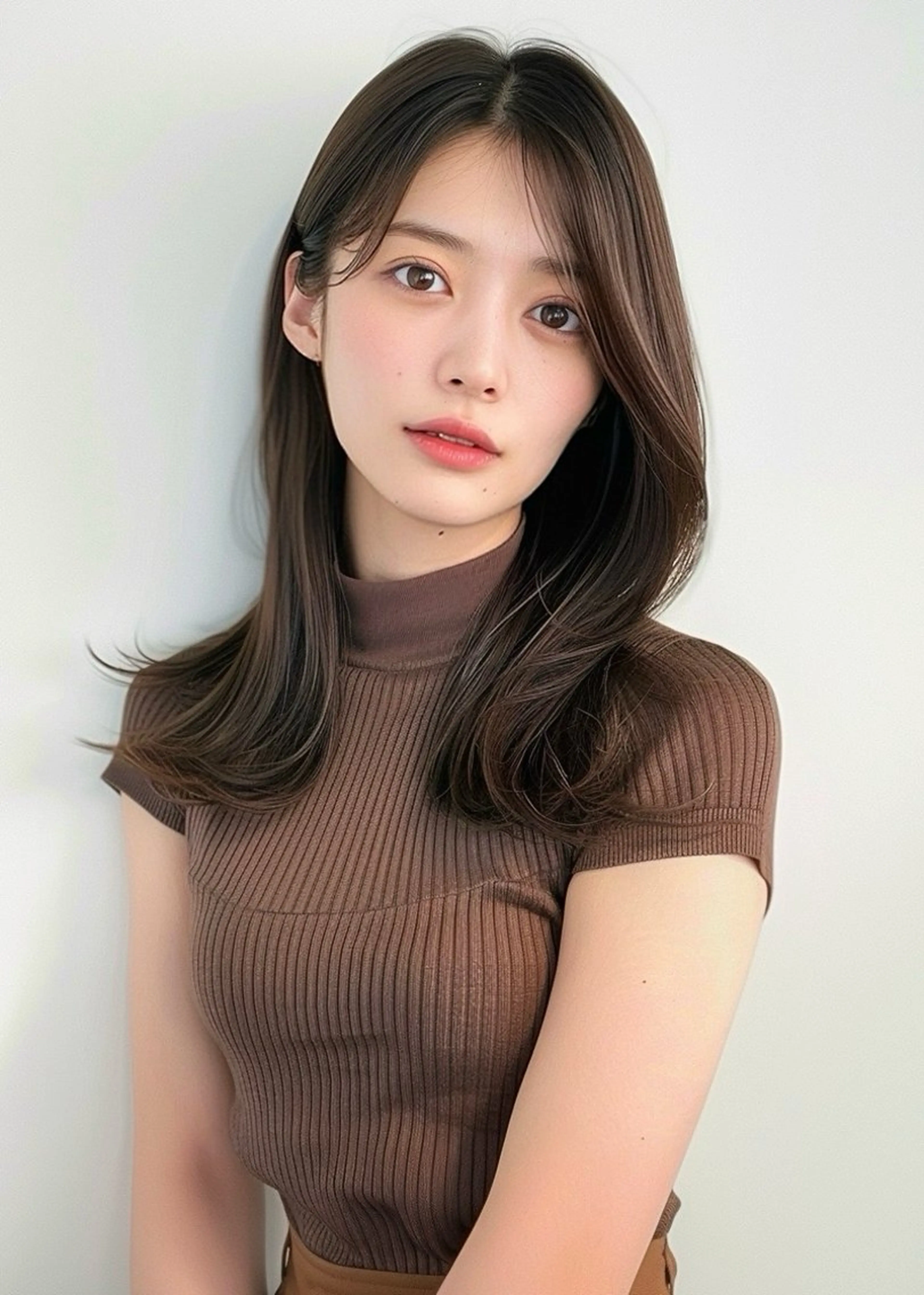 ミディアム カット ヘアカラー トリートメント VLOW nex the salon所属・韓国風/髪質改善/ ナガヤアキラのヘアスタイル