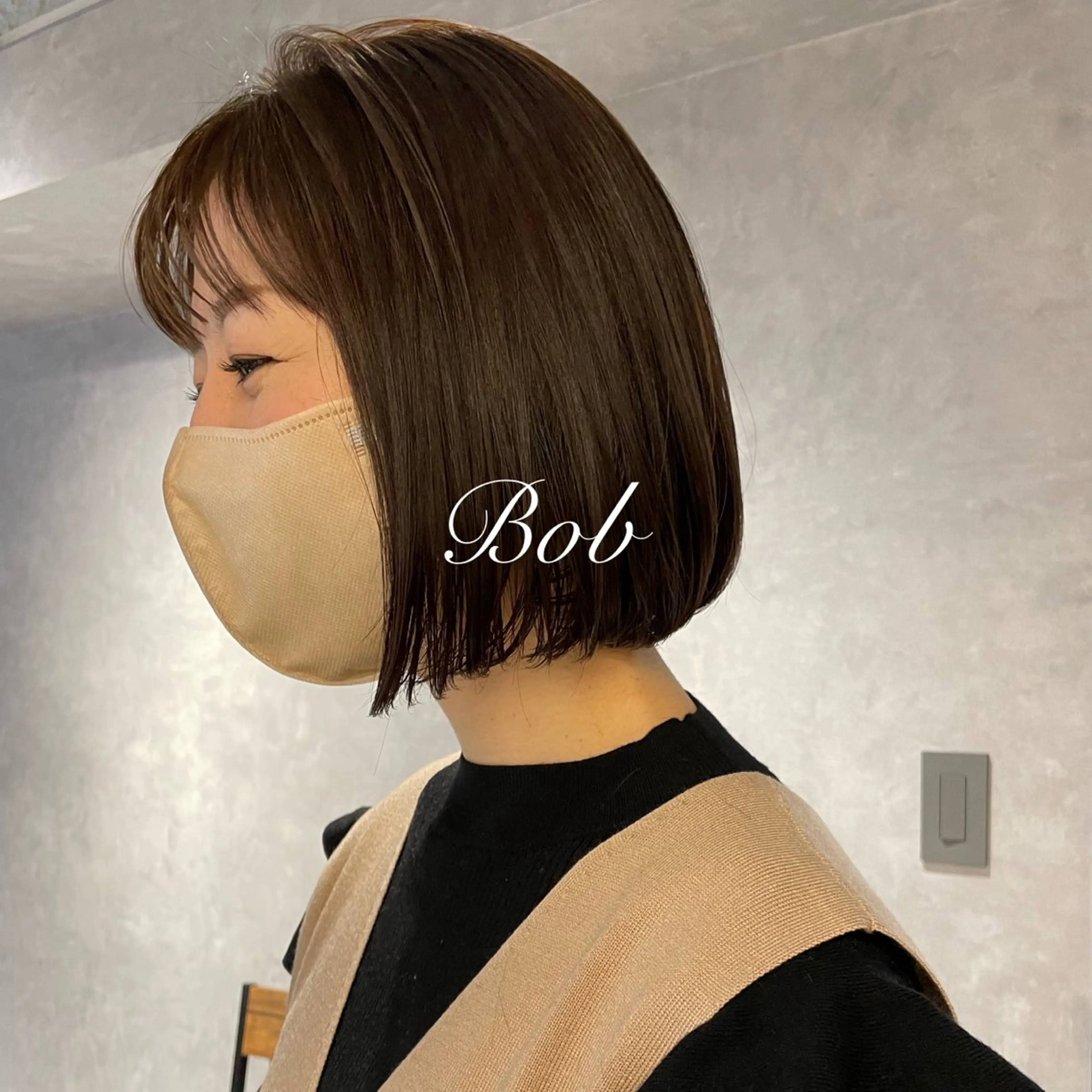ミディアム カラー カット ヘアカラー トリートメント salowin所属・名古屋本山美容室 スタイリストNANAのヘアスタイル