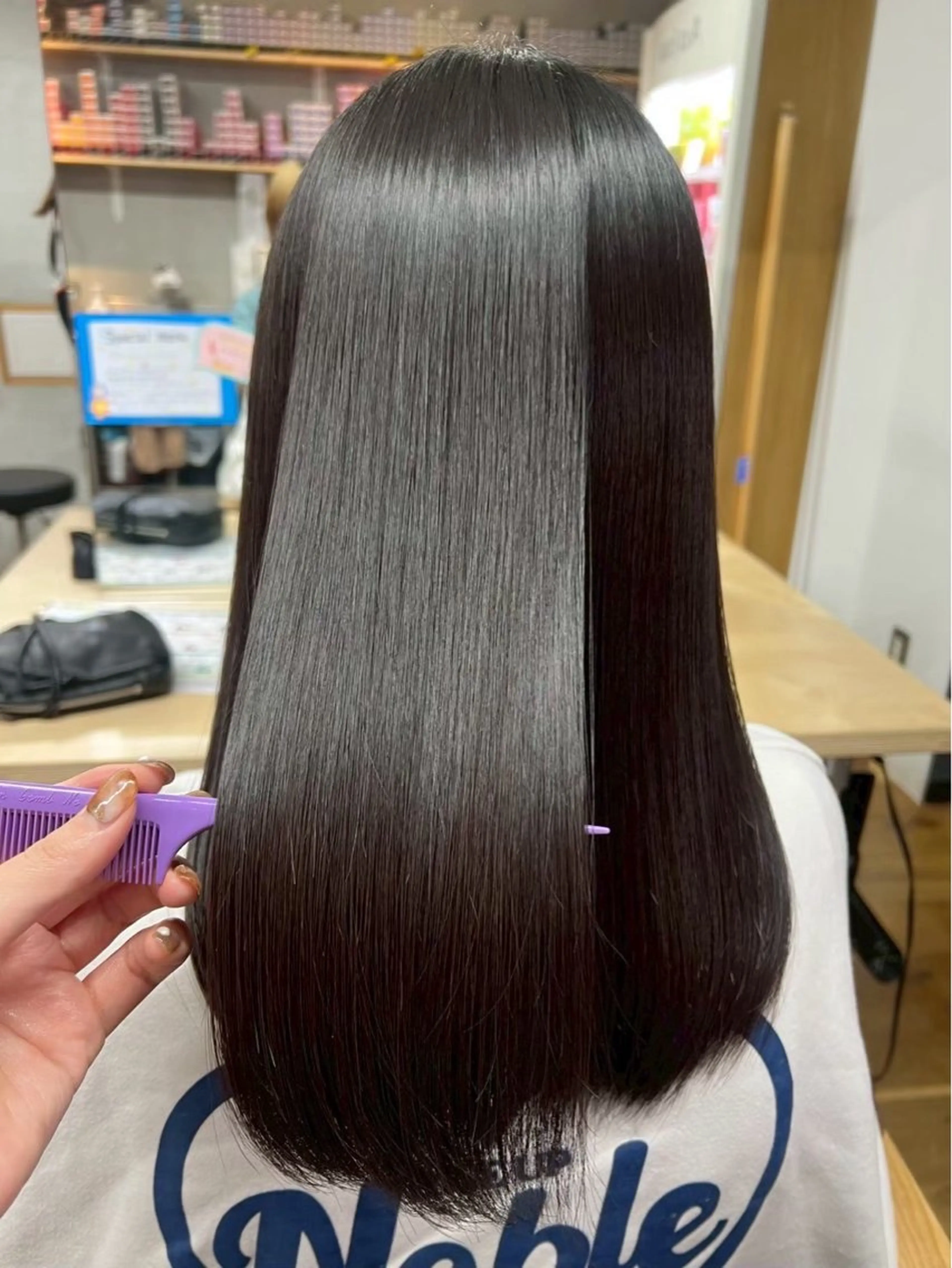 メンテナンスカット+縮毛矯正の写真