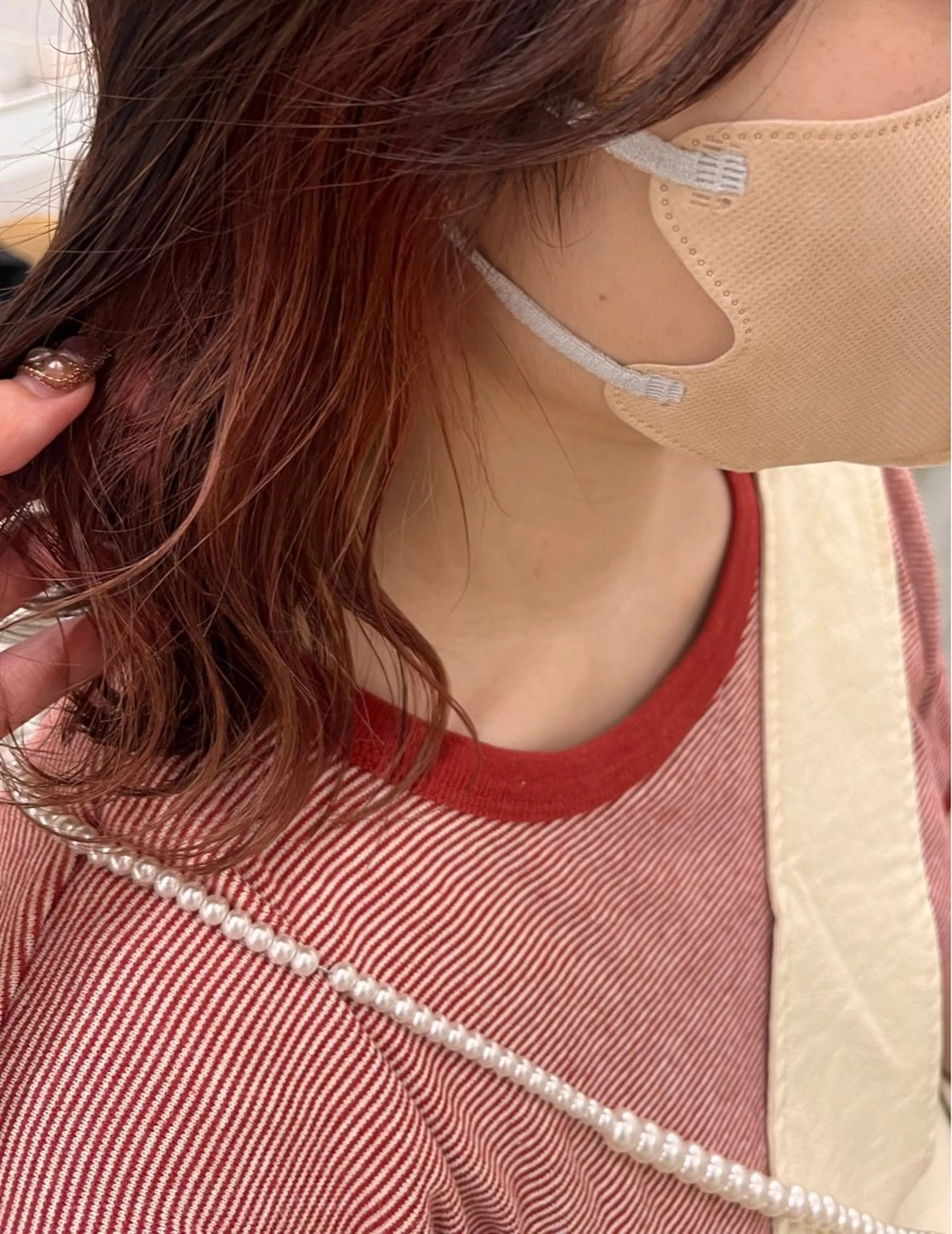 ミディアム カラー インナーカラー 暖色カラー／ ヘアセット🌛櫻井舞のヘアスタイル
