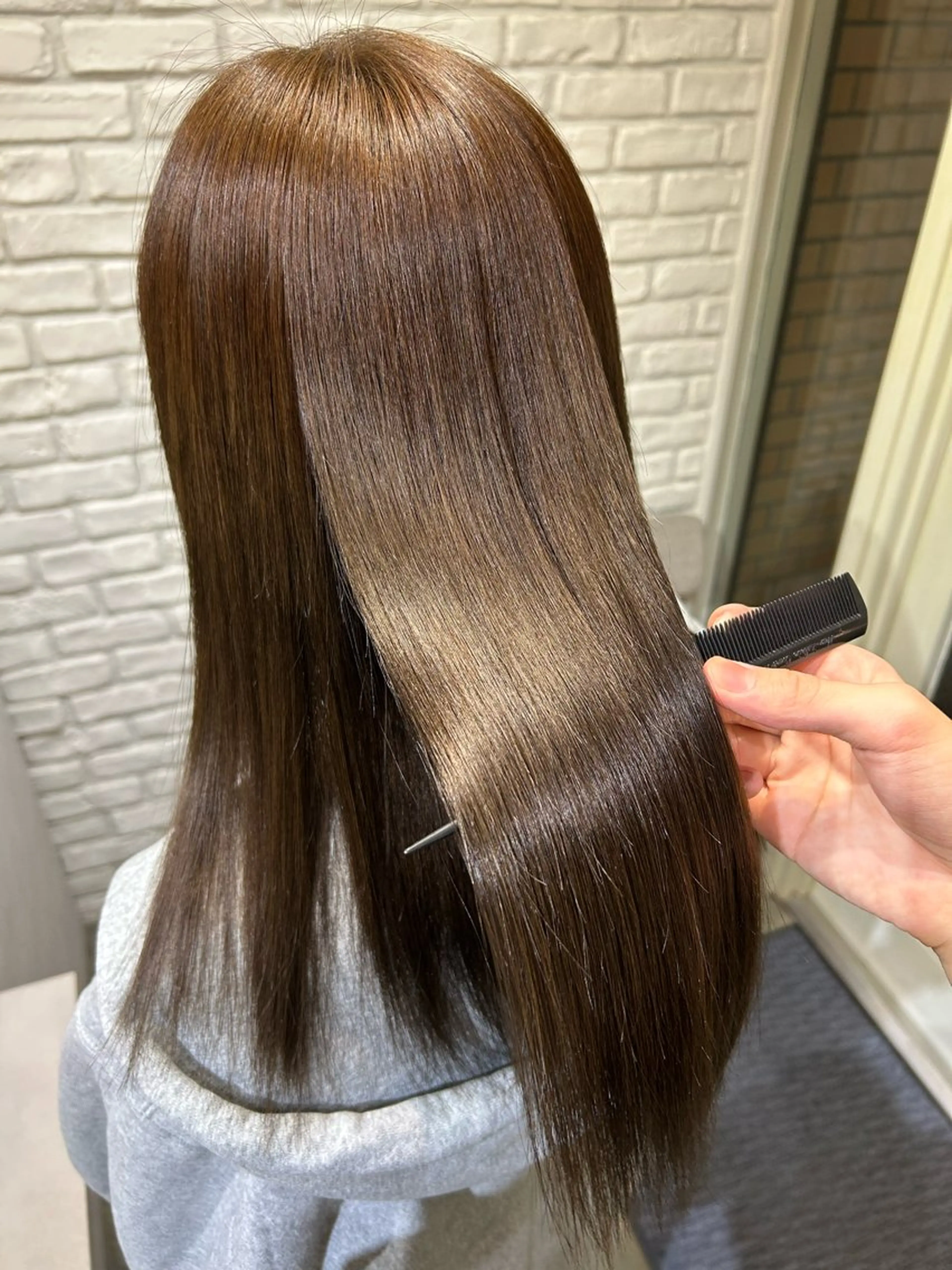 セミロング カラー ヘアカラー トリートメント ︎☀️はるき︎︎☀️ カラーモデル募集中✨のヘアスタイル