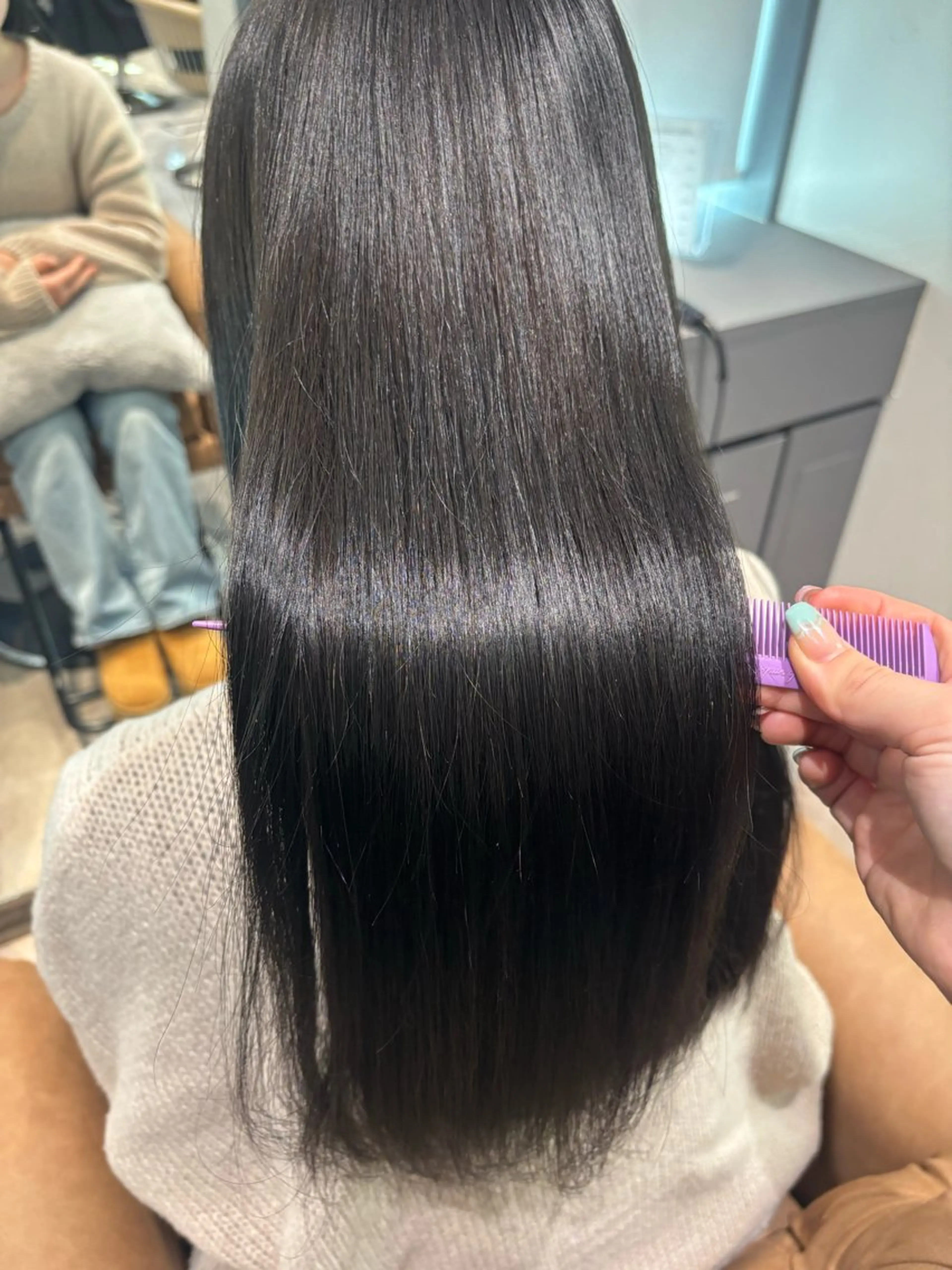 ロング カラー トリートメント ヘアカラー AYARI☆縮毛矯正 艶髪/透明感カラーのヘアスタイル
