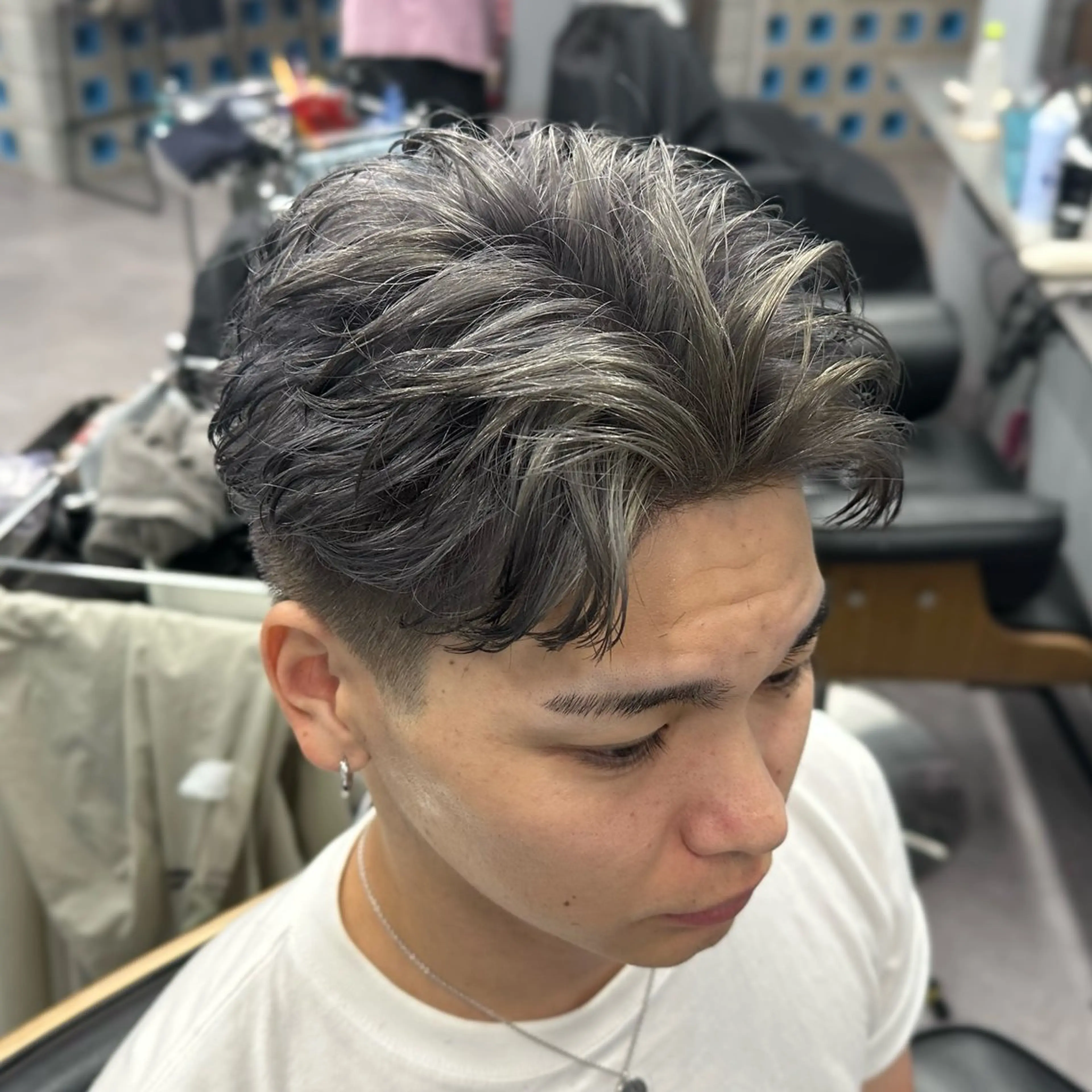 ショート カラー メンズ カット ヘアカラー I-CON  #blue MEN'S所属・池袋/カラー/パーマ NATSUのヘアスタイル