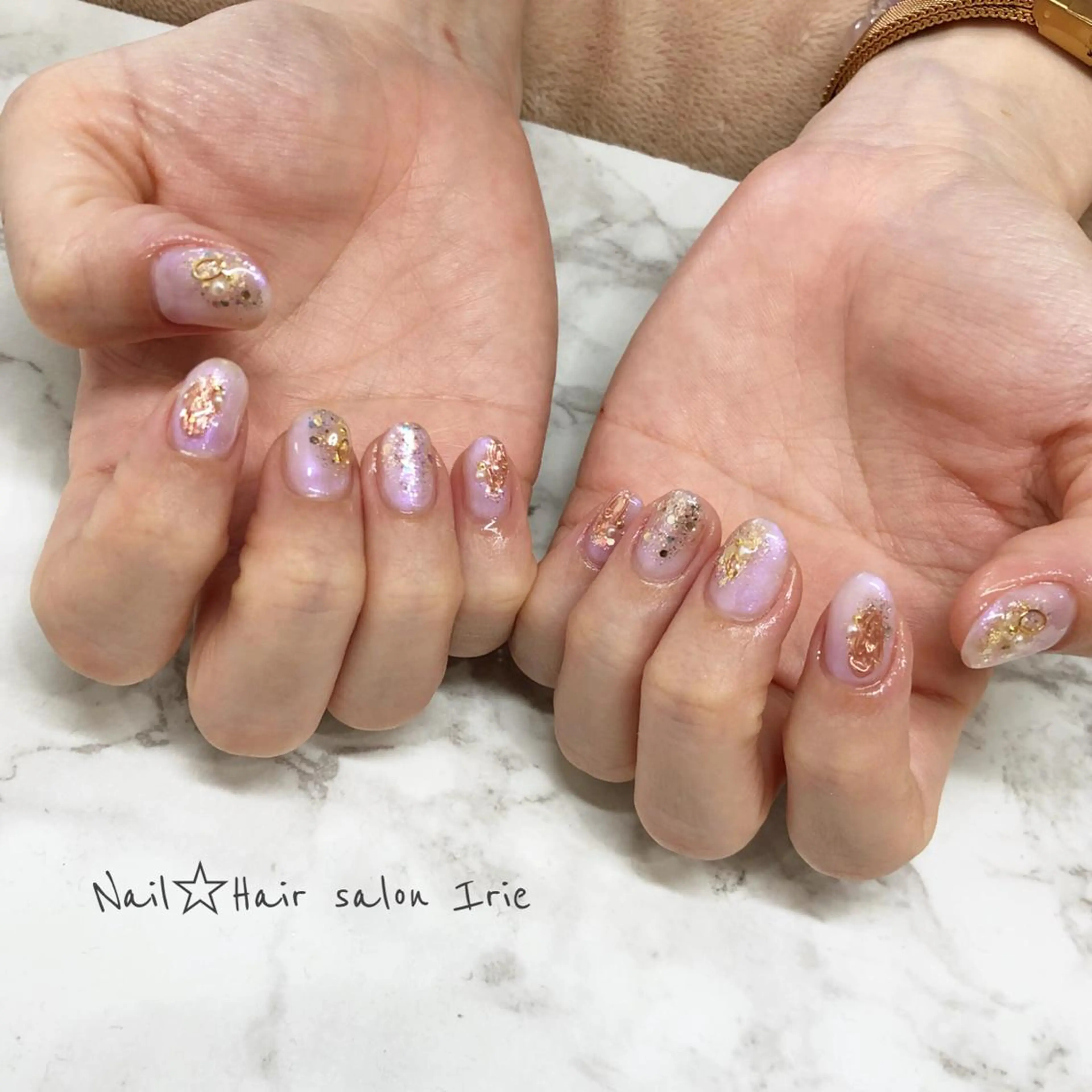 ネイル ハンドネイル Hair salon Irie所属・與儀 知佳のネイルデザイン