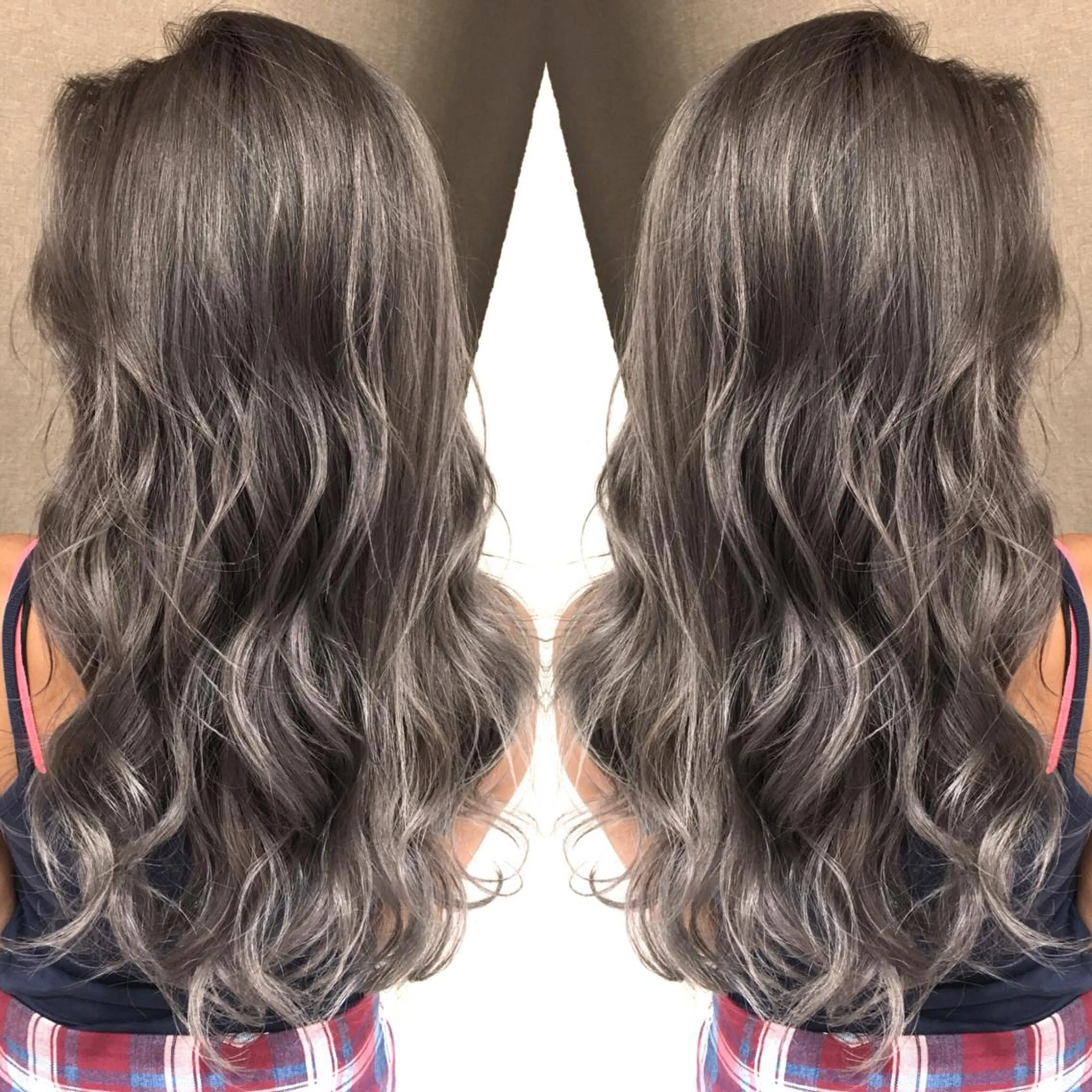 ロング カラー ハイライトカラー 3Dハイライト ハイライト ヘアカラー トリートメント 井上 一平のヘアスタイル