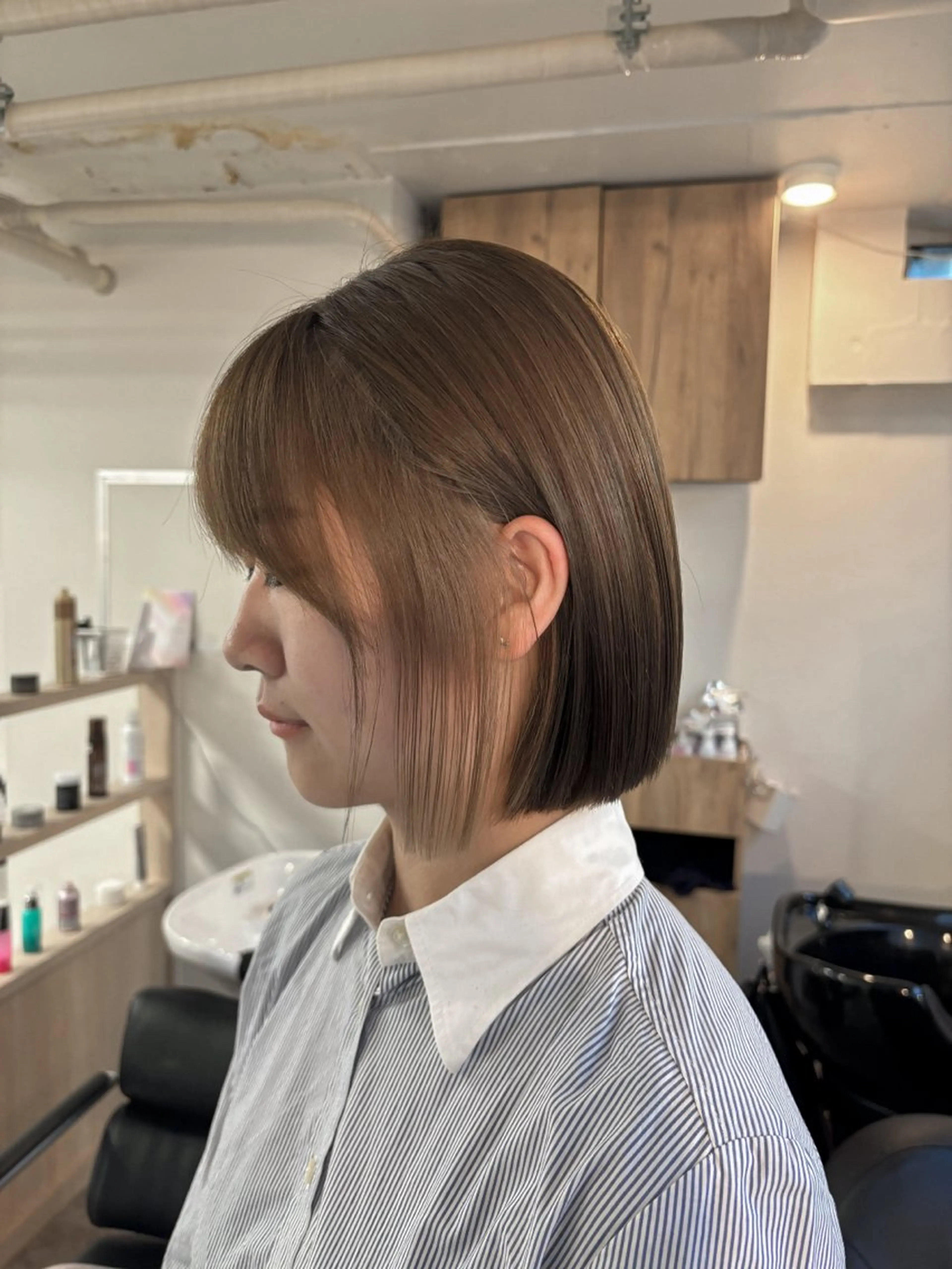 ショート カット ヘアカラー トリートメント 【抜け感ヘア🌿】 natuna.のヘアスタイル