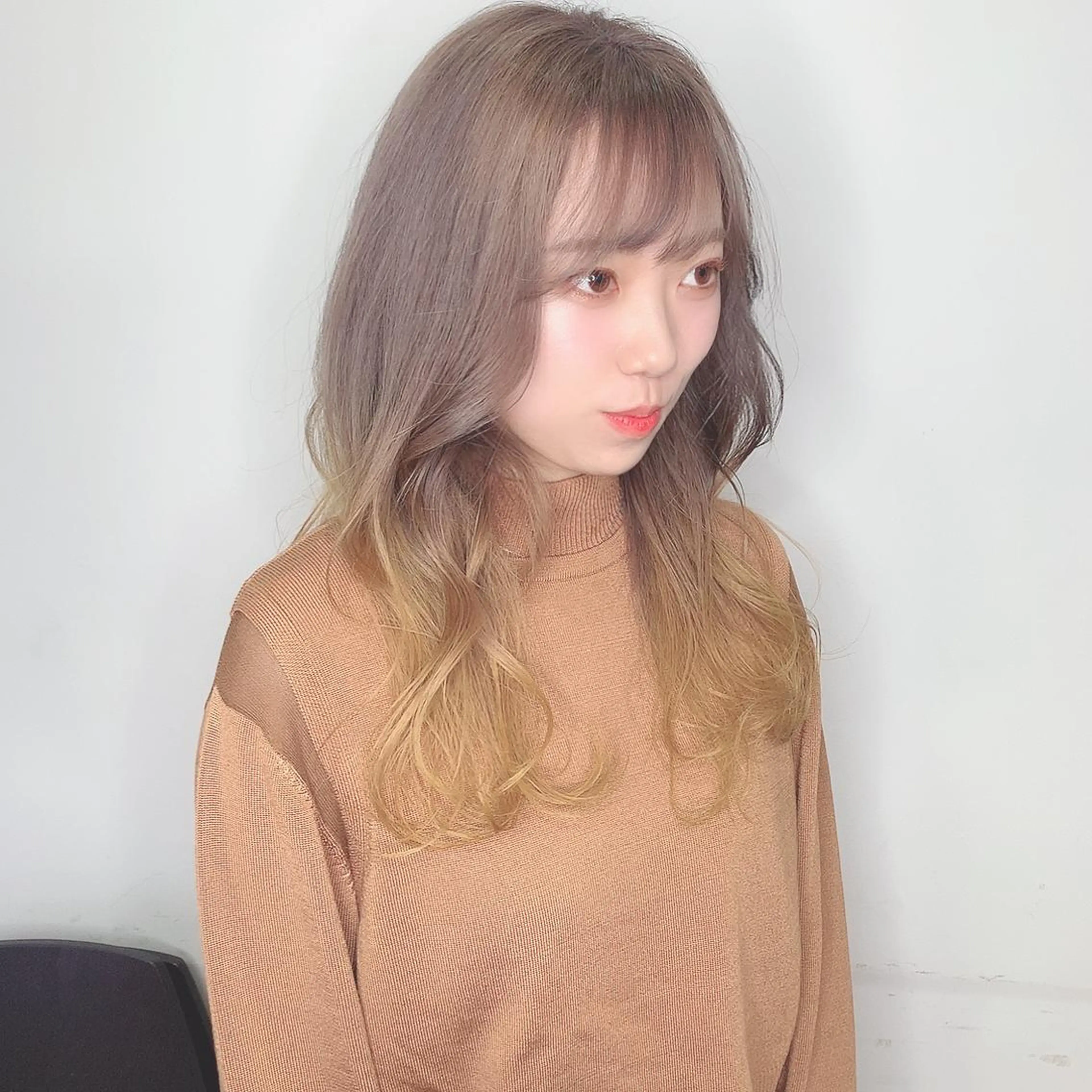 ロング カラー ヘアカラー AMI ウルフパーマ/メンズのヘアスタイル