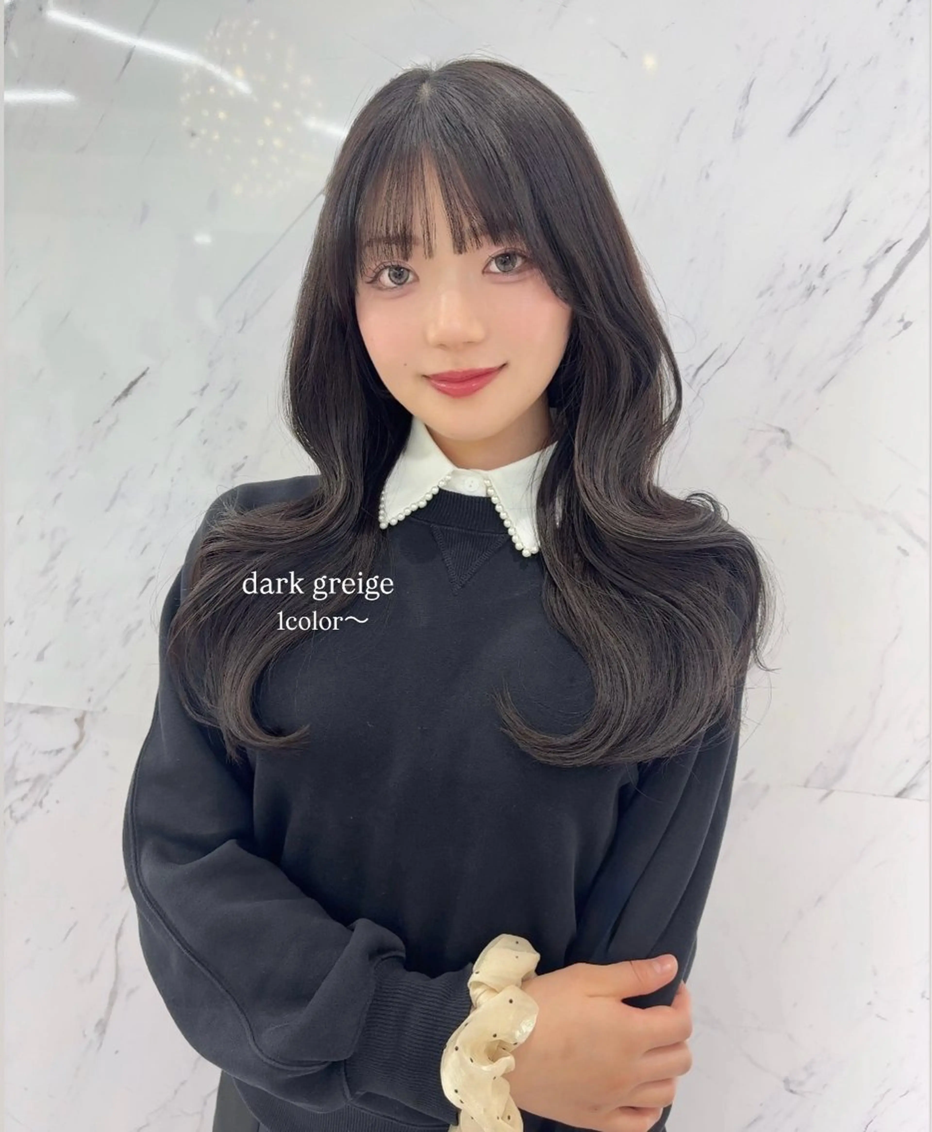 【✨イメチェン✨】レイヤーカット＋艶カラー🤍＋韓国巻き仕上げ🇰🇷の写真