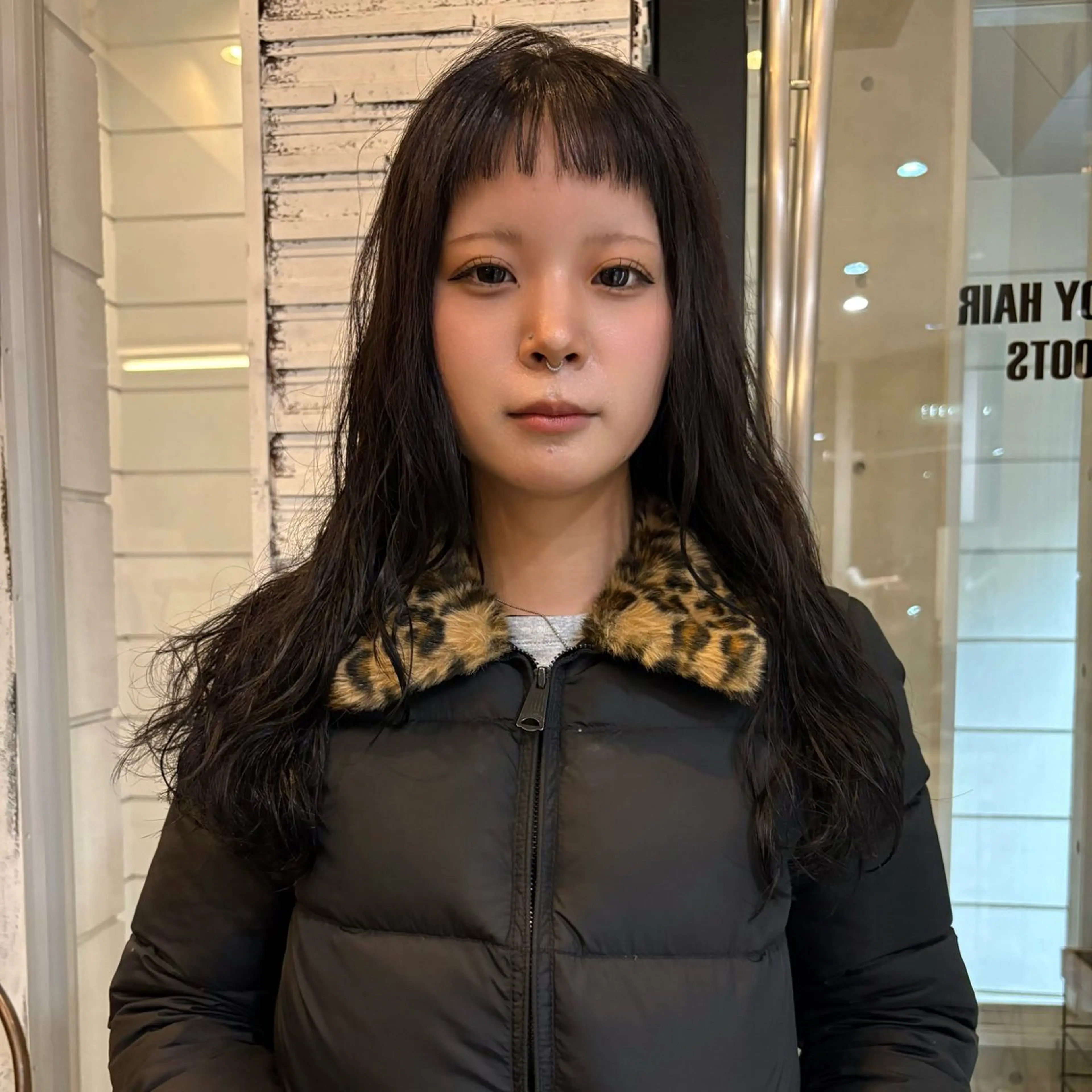 セミロング パーマ セミロングパーマ デザインカット レイヤーカット オン眉 スパイラルパーマ カット パーマ ✨艶ブリーチカラー✨ 酸性ストレート光太郎のヘアスタイル