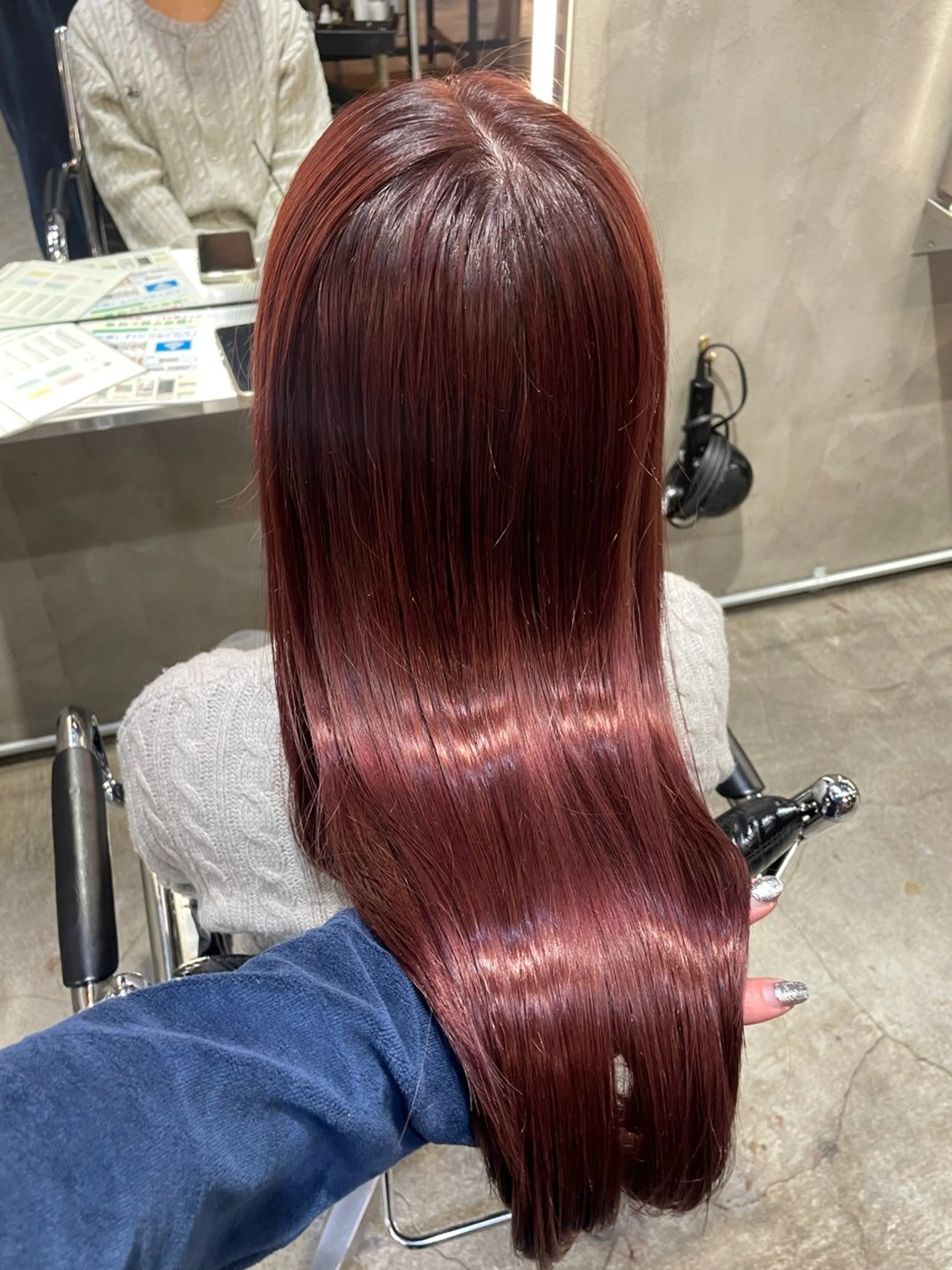 ロング カラー カット ヘアカラー トリートメント レイヤー/ 透明感カラー/マドカのヘアスタイル