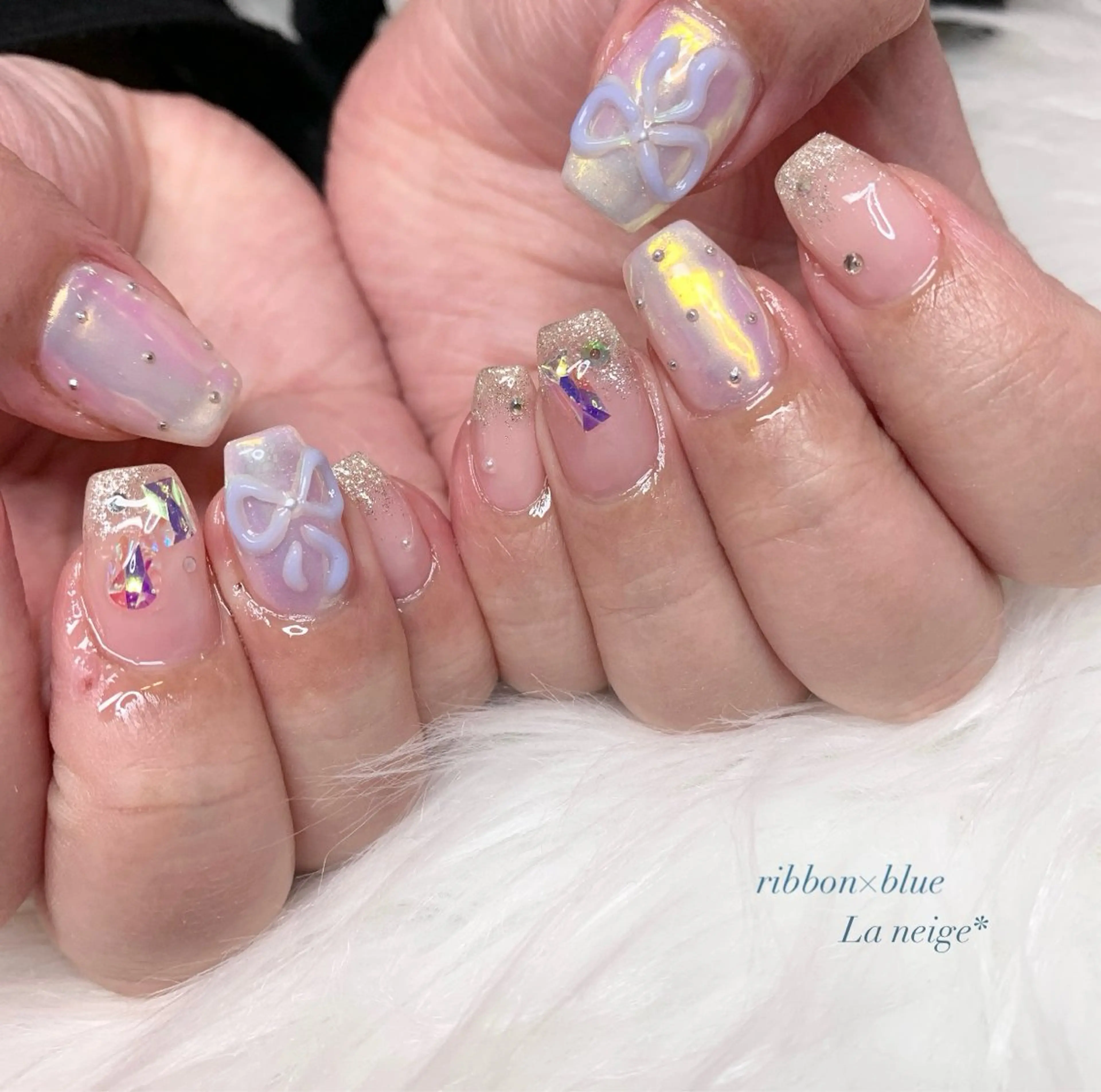 ネイル ハンドネイル La neige* yuki 🥯🍑のネイルデザイン