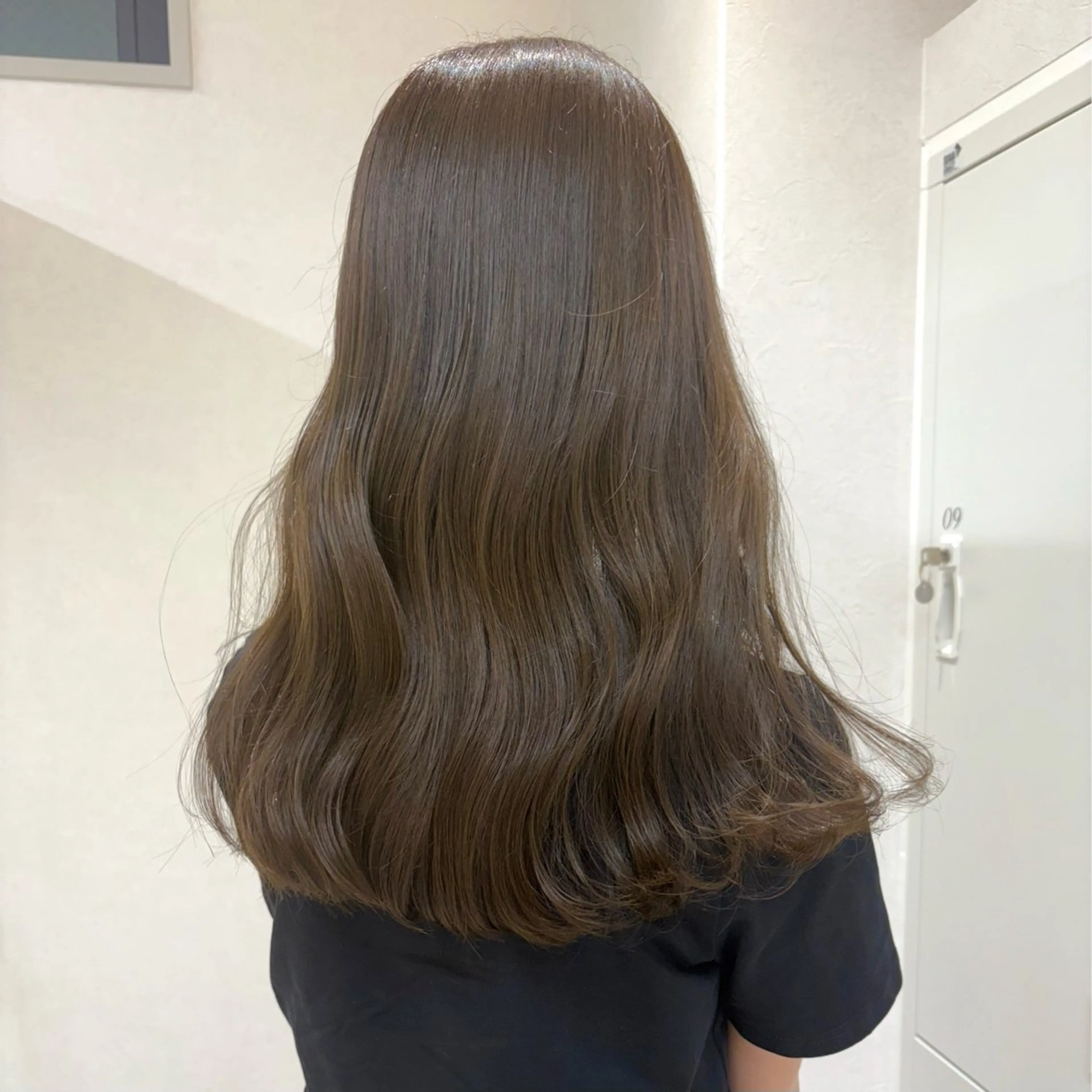 セミロング カラー カット ヘアカラー トリートメント SAKURA 髪質改善/ 艶カラーのヘアスタイル