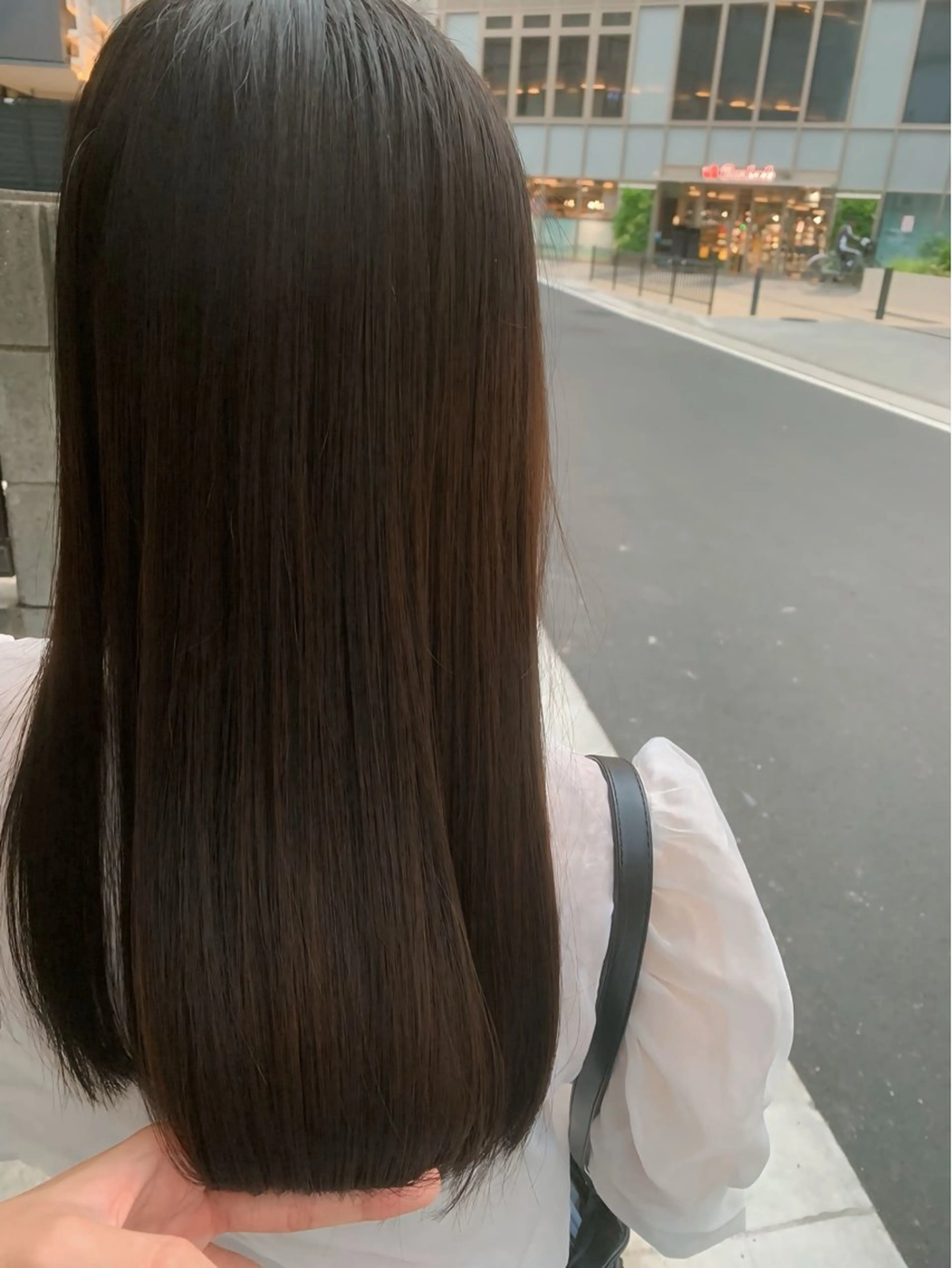 ロング カット 縮毛矯正 トリートメント 前田 健太のヘアスタイル