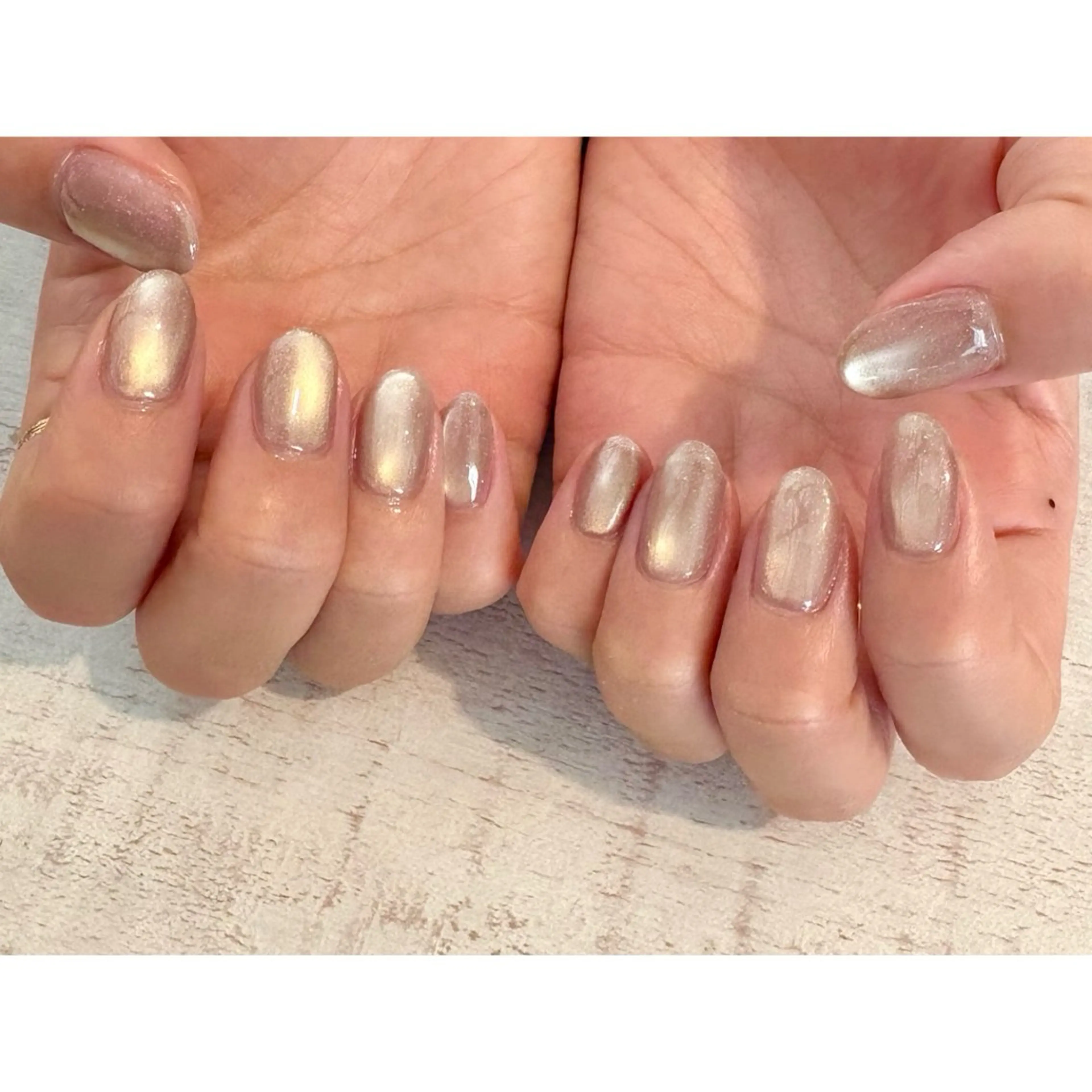 ネイル ハンドネイル 𖡼 yumenoのネイルデザイン