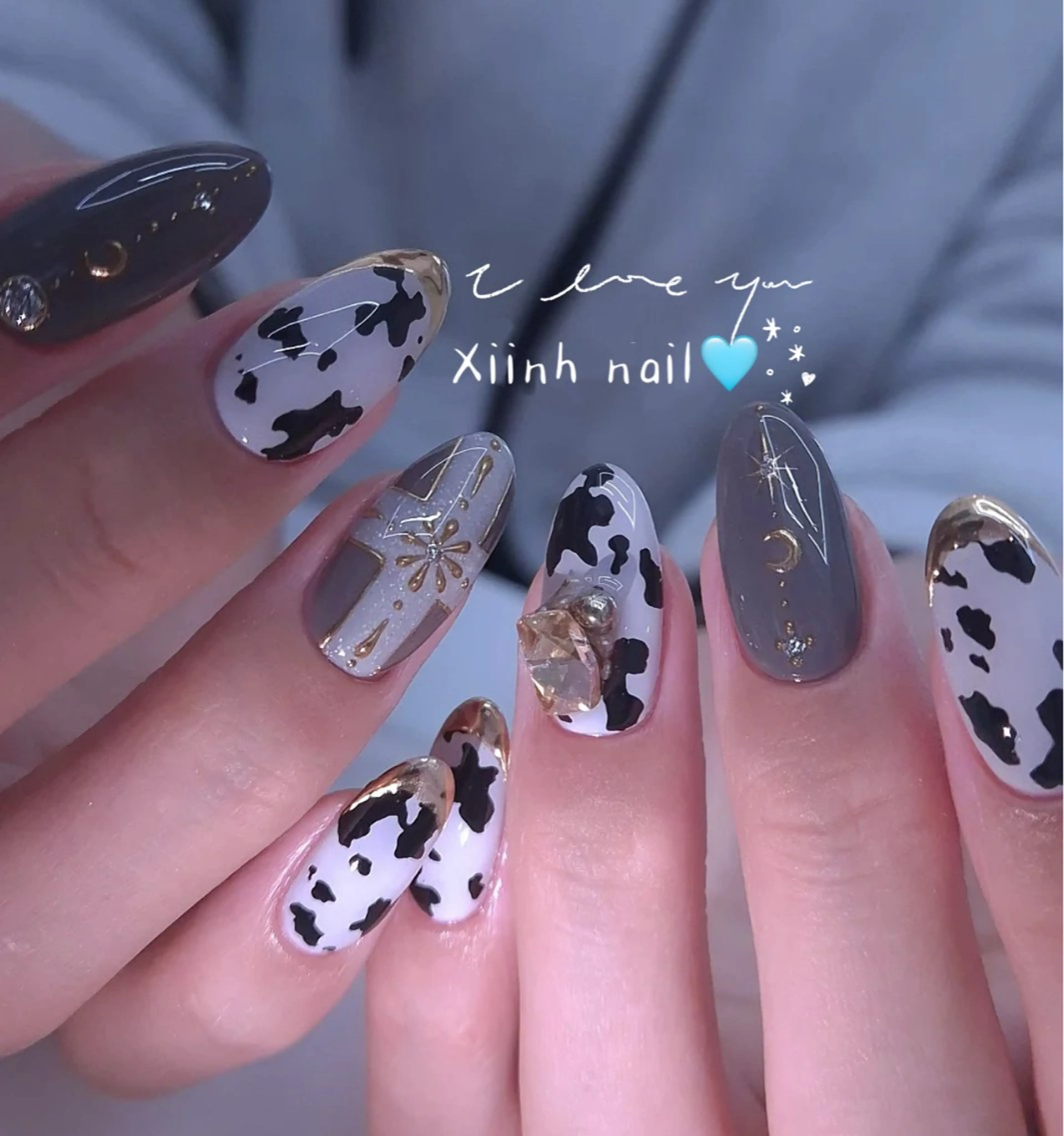 ネイル ブラウン チークネイル 桜ネイル 長さ出し フットネイル ハンドネイル XIINH NAIL SALONのネイルデザイン